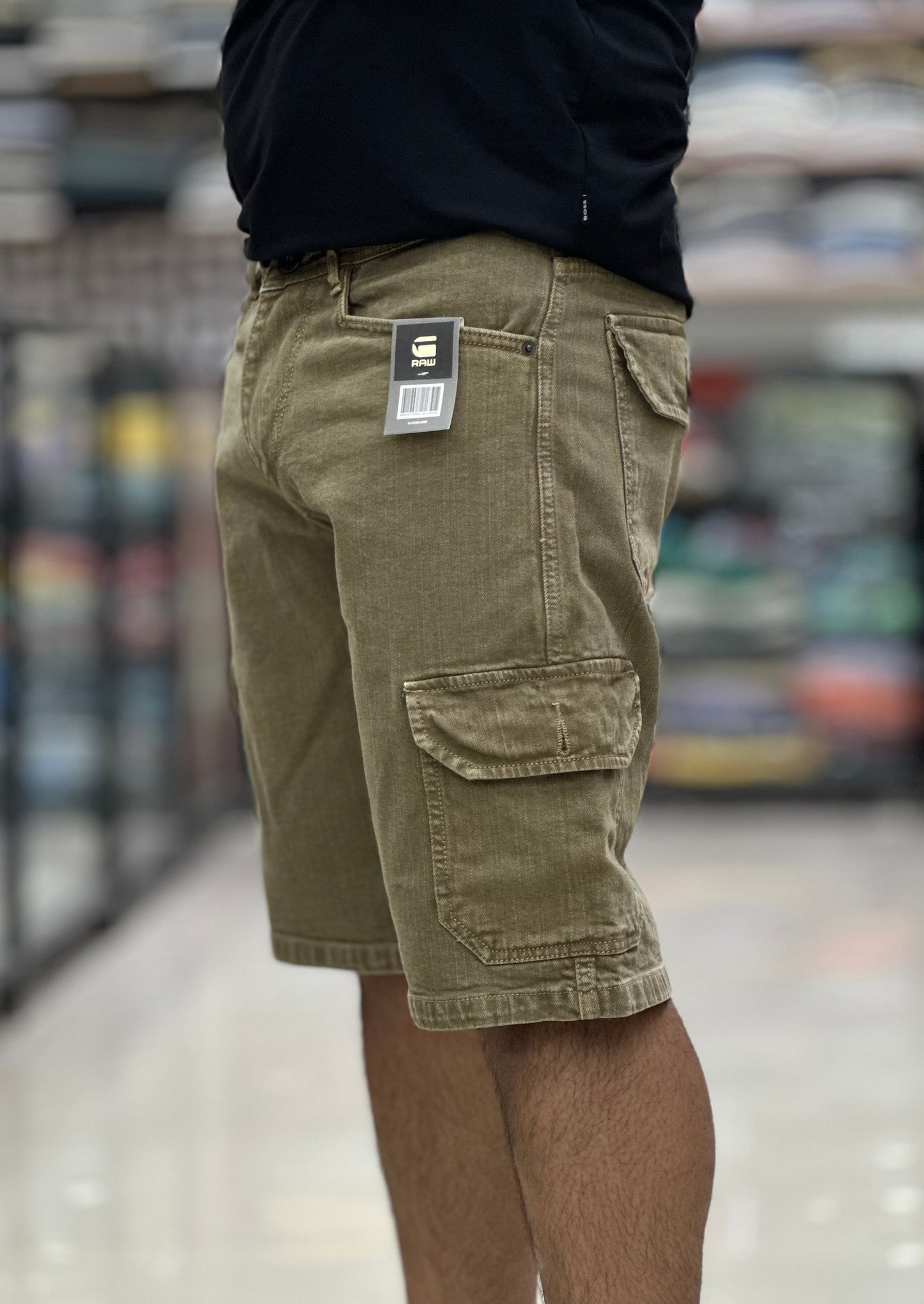 Cargo Denim Shorts