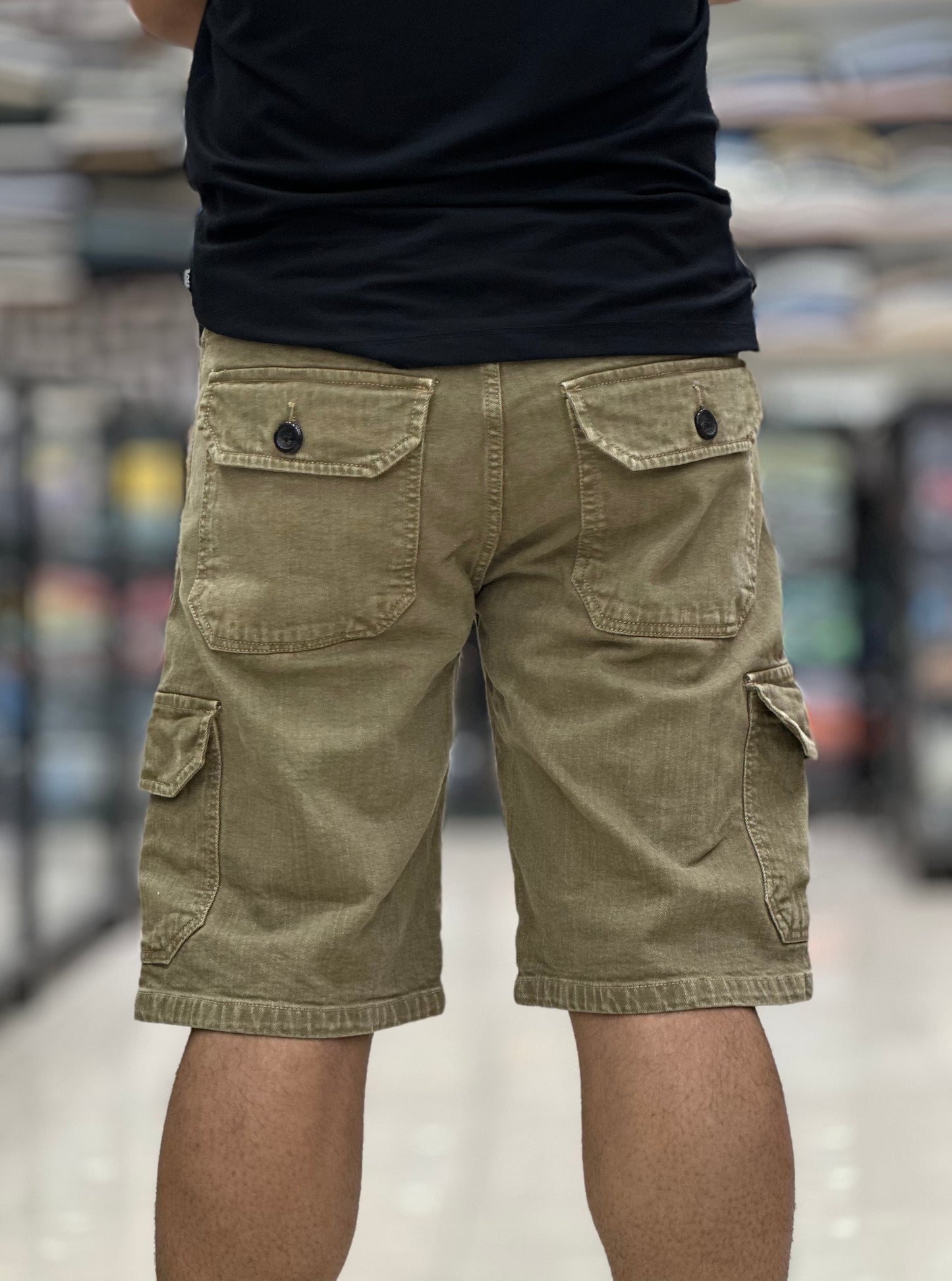 Cargo Denim Shorts