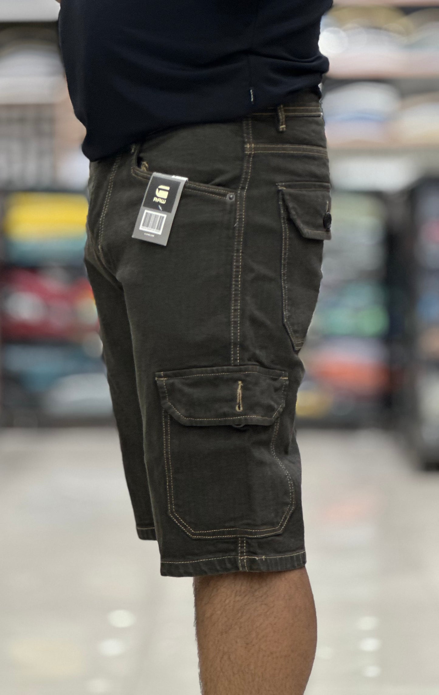 Cargo Denim Shorts