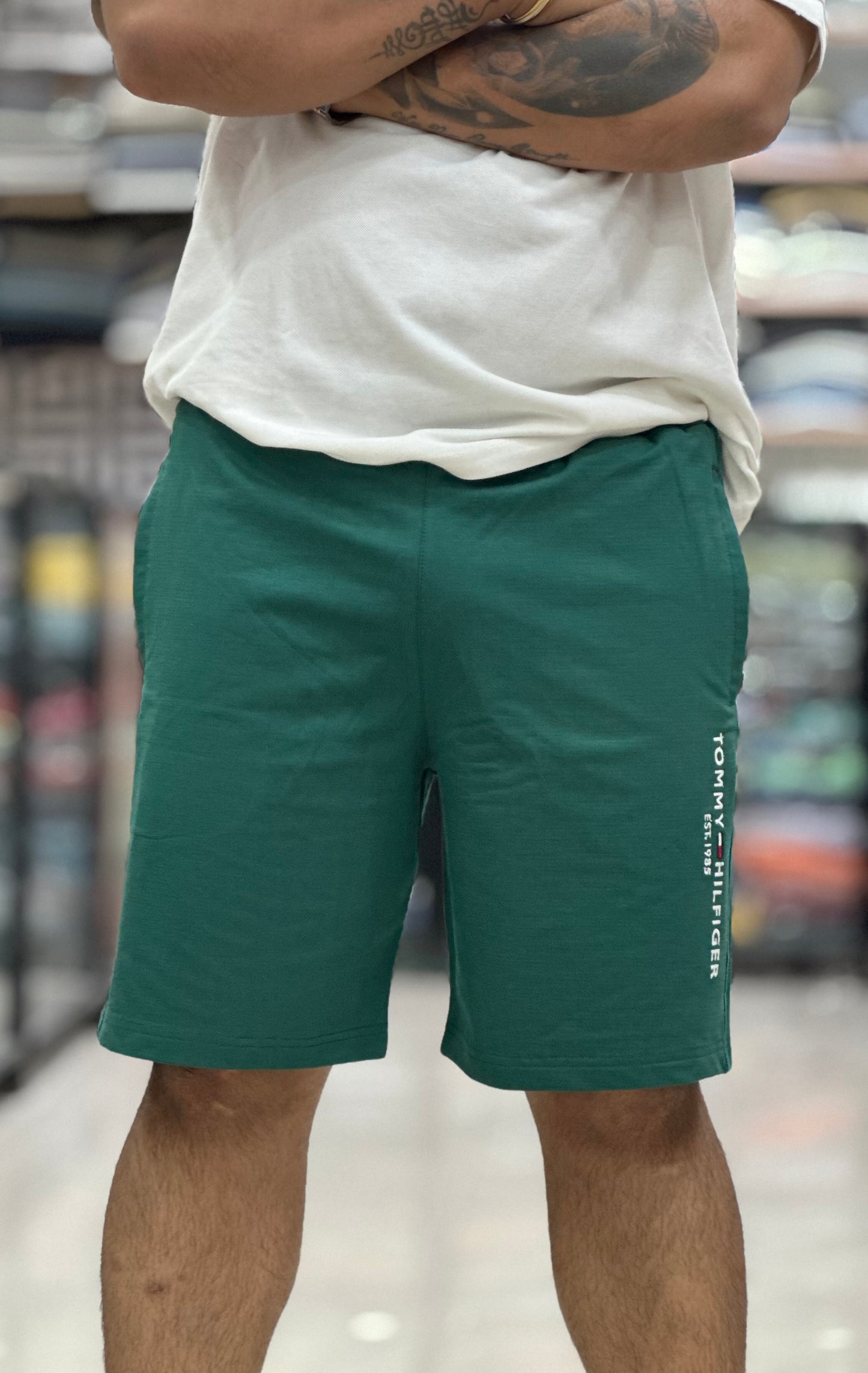 Cotton shorts with heavy GSM