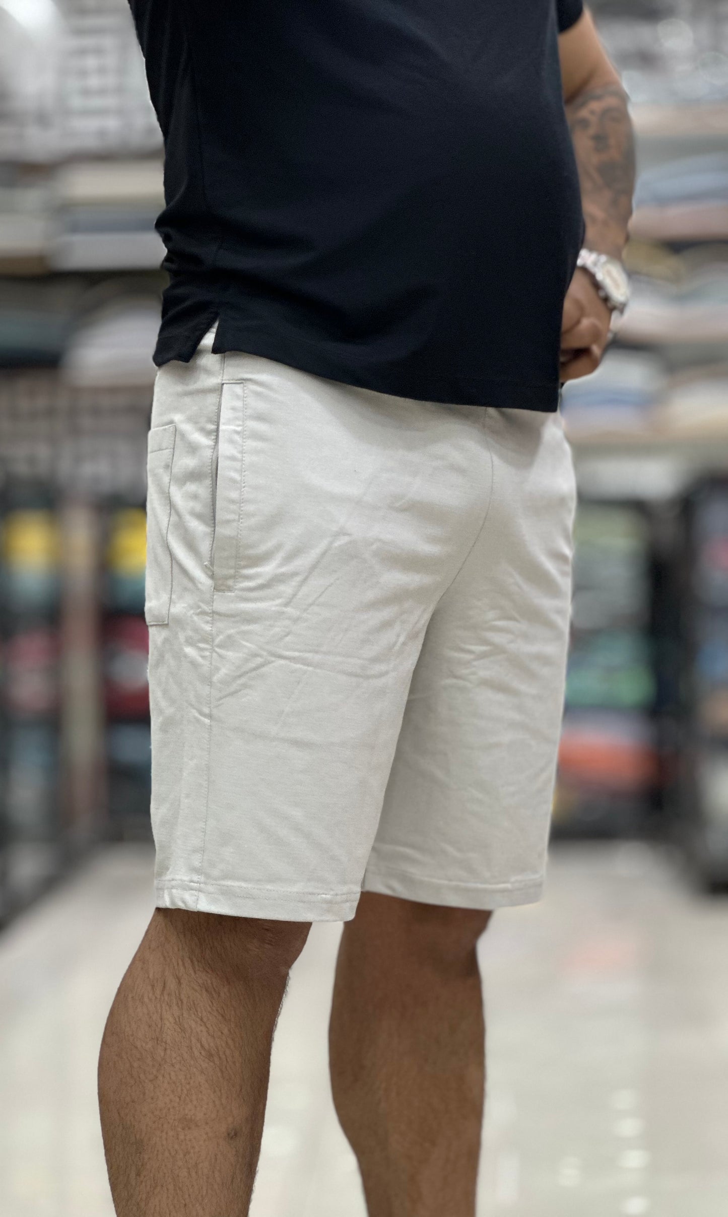 Cotton shorts with heavy GSM