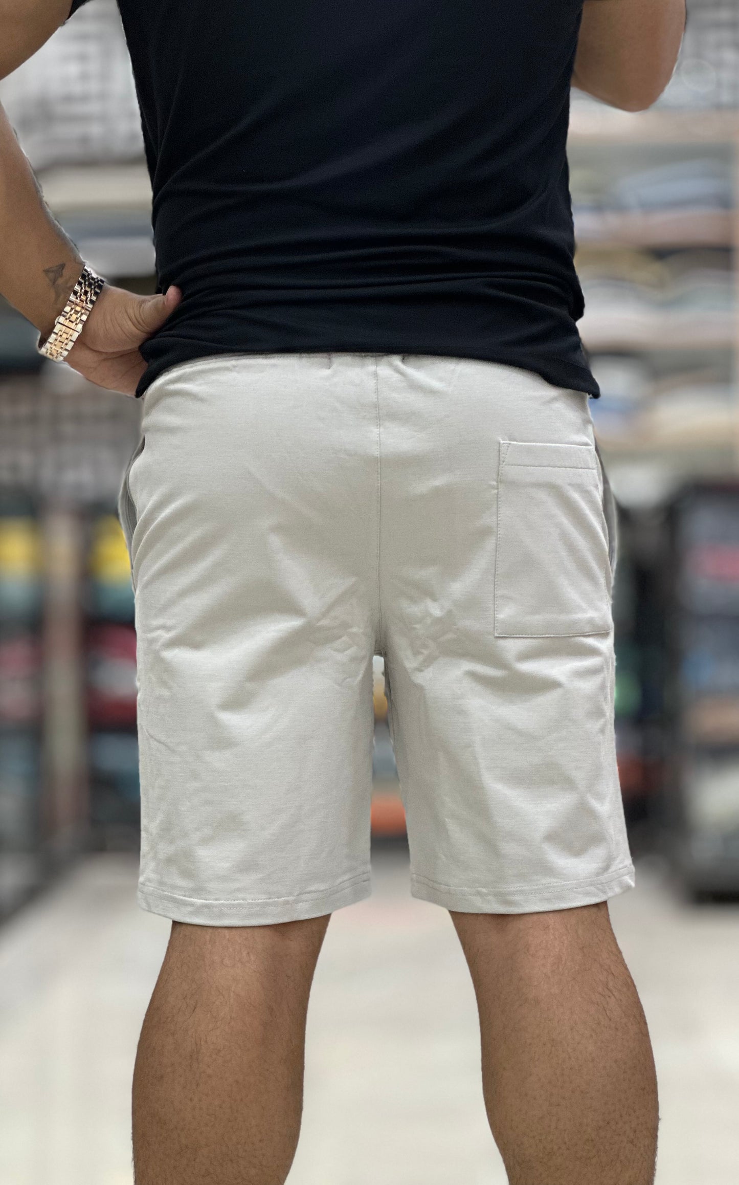 Cotton shorts with heavy GSM