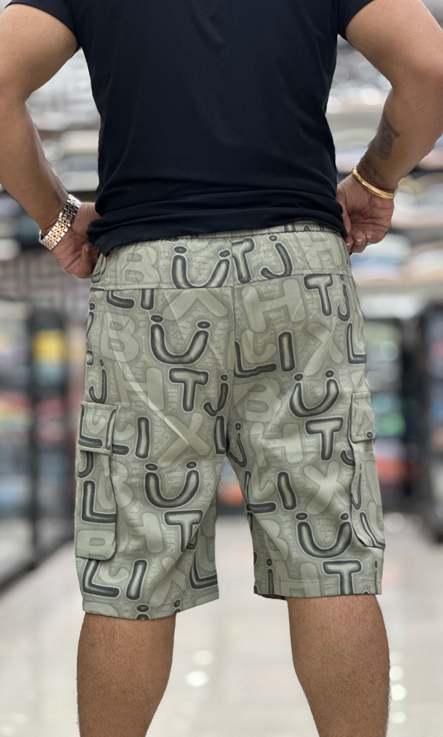 Imported printed shorts