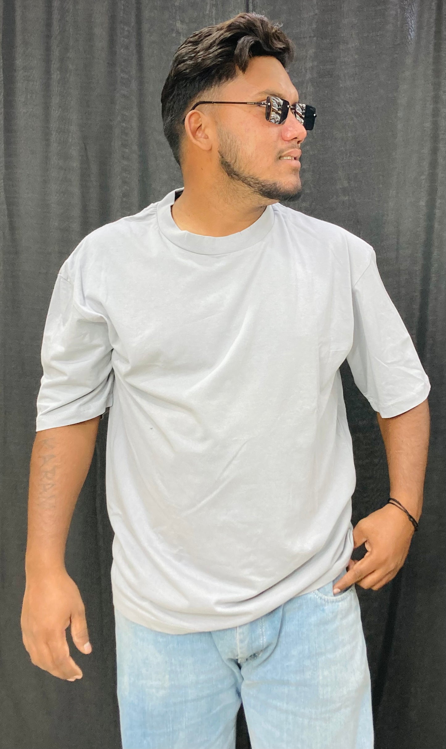 Plain Drop Shoulder Tee