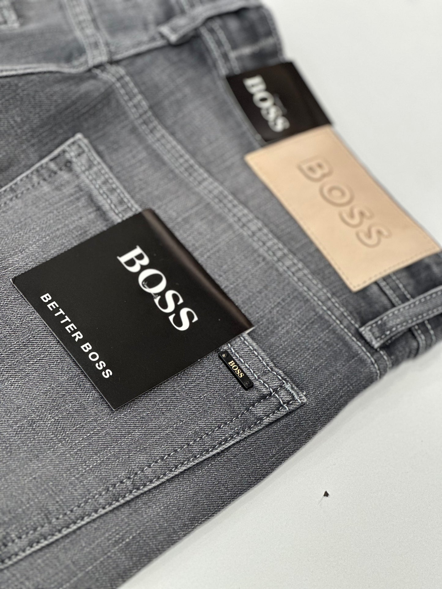 Grey Bell Bottom Denim