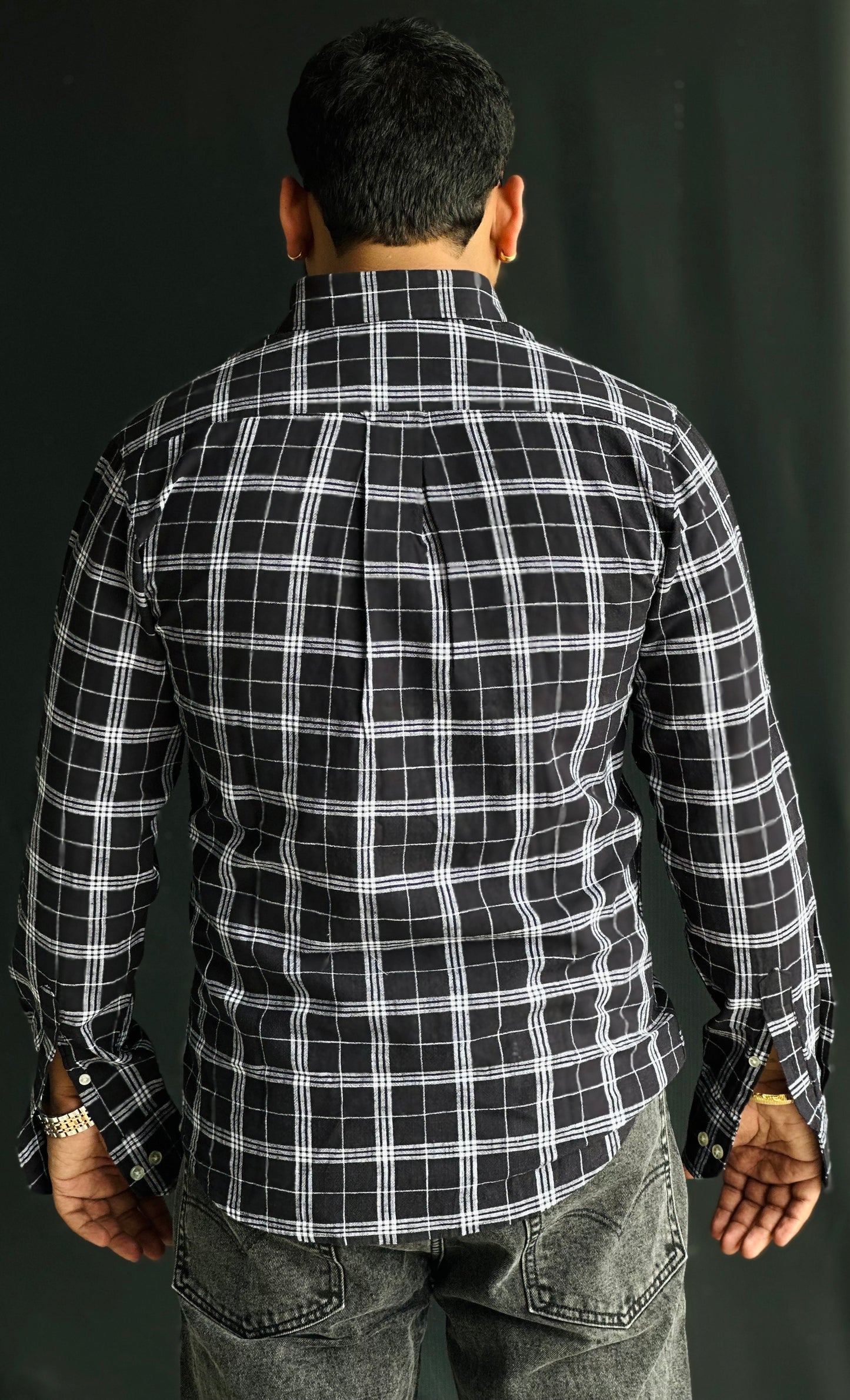 Black Check Shirt