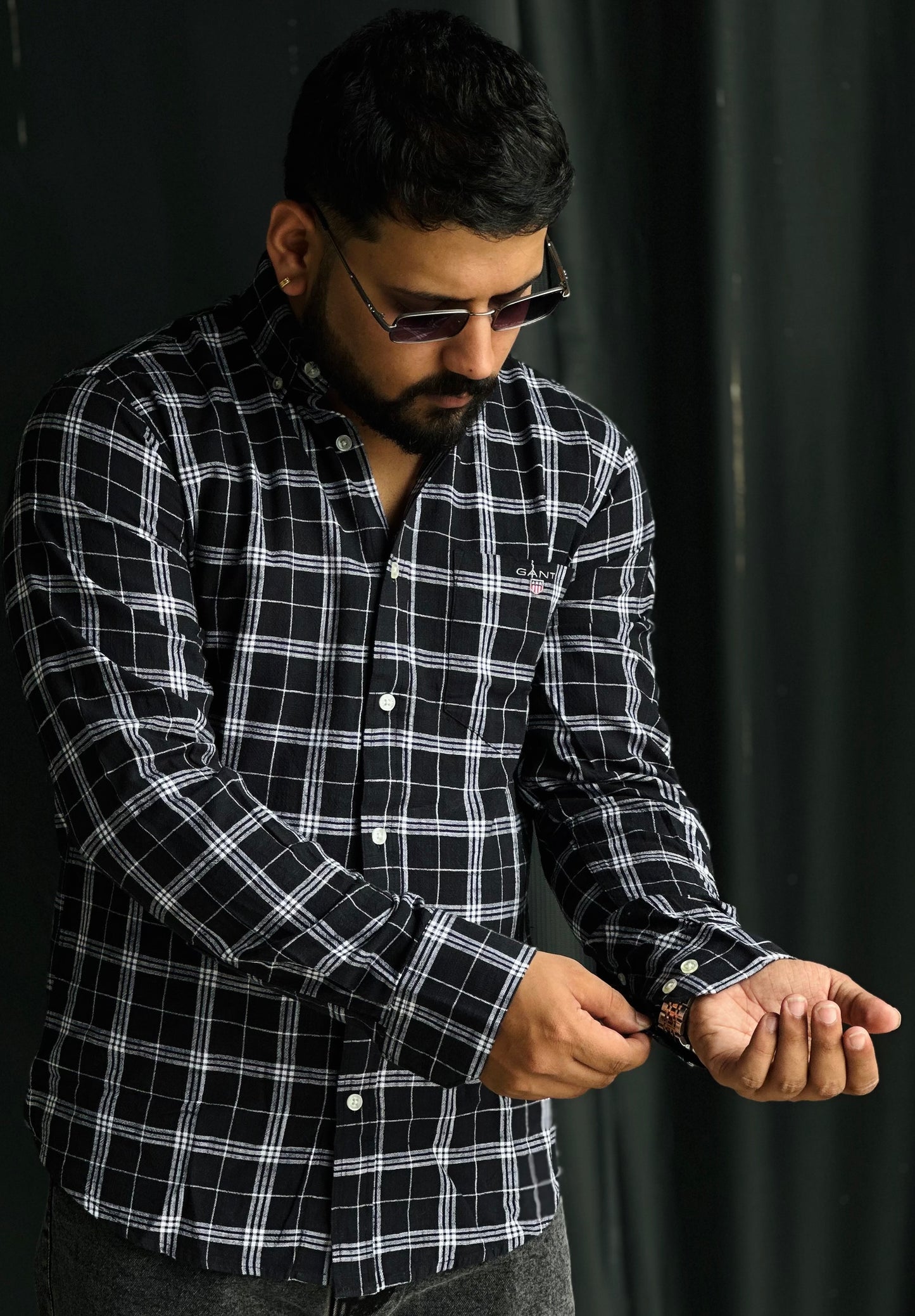 Black Check Shirt
