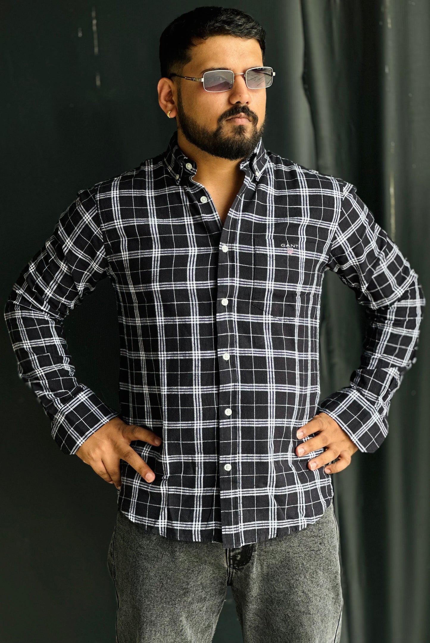 Black Check Shirt