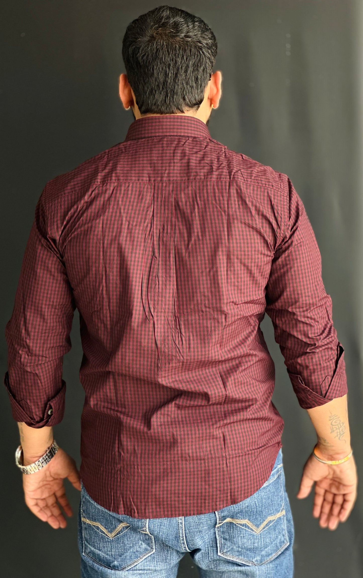 Dark Micro-Check Shirt