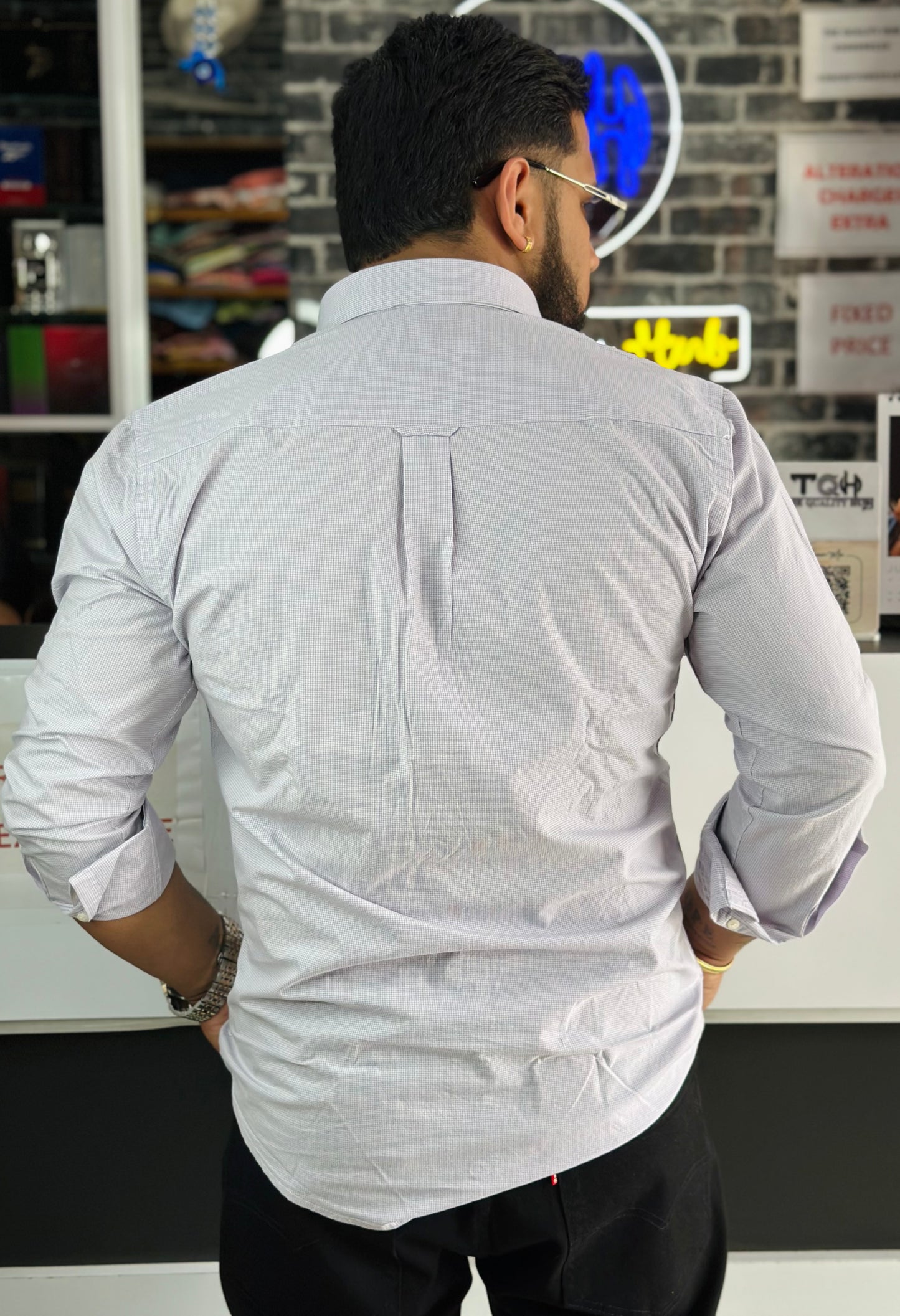 Micro check Shirts
