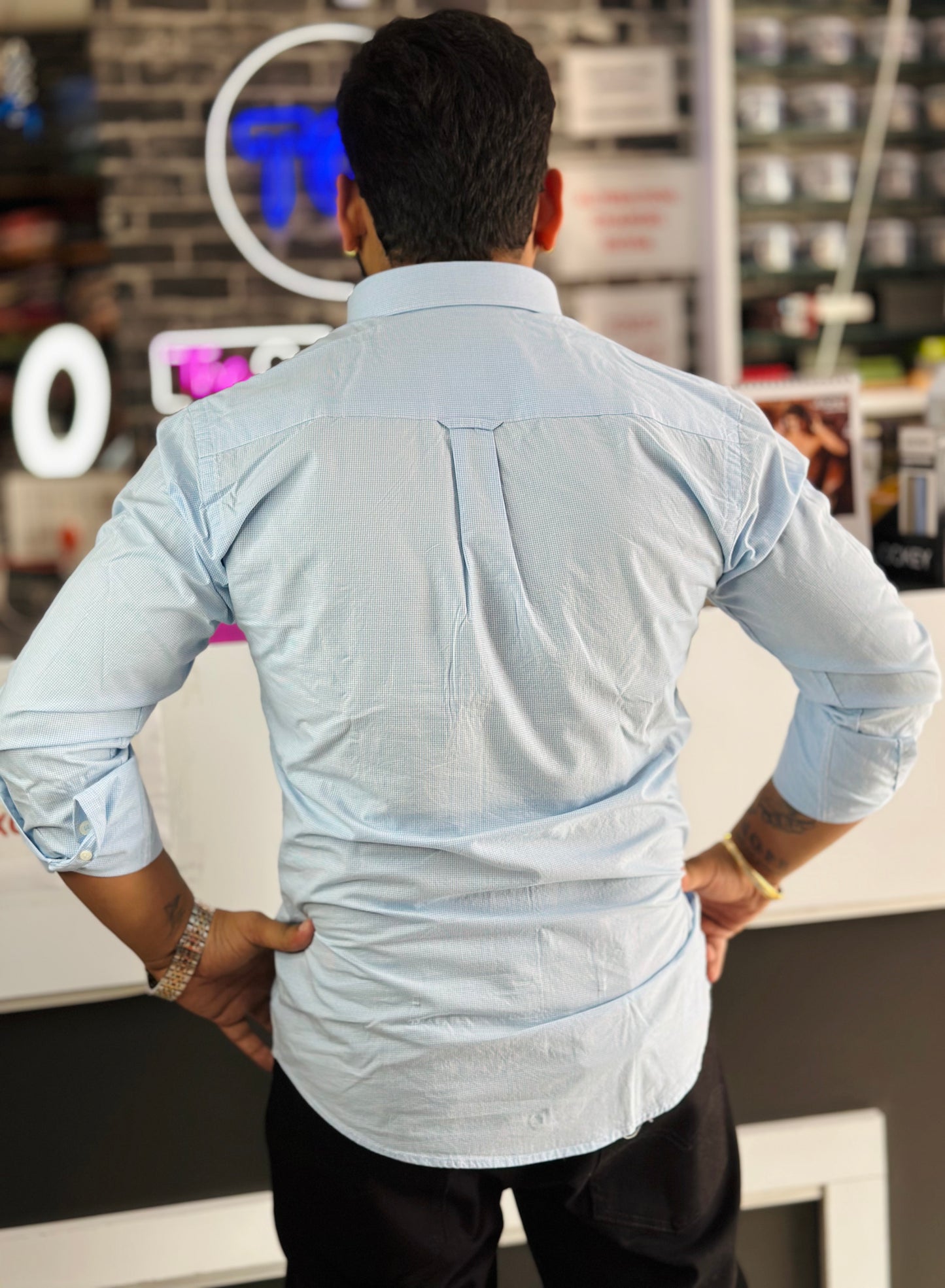 Micro check Shirts