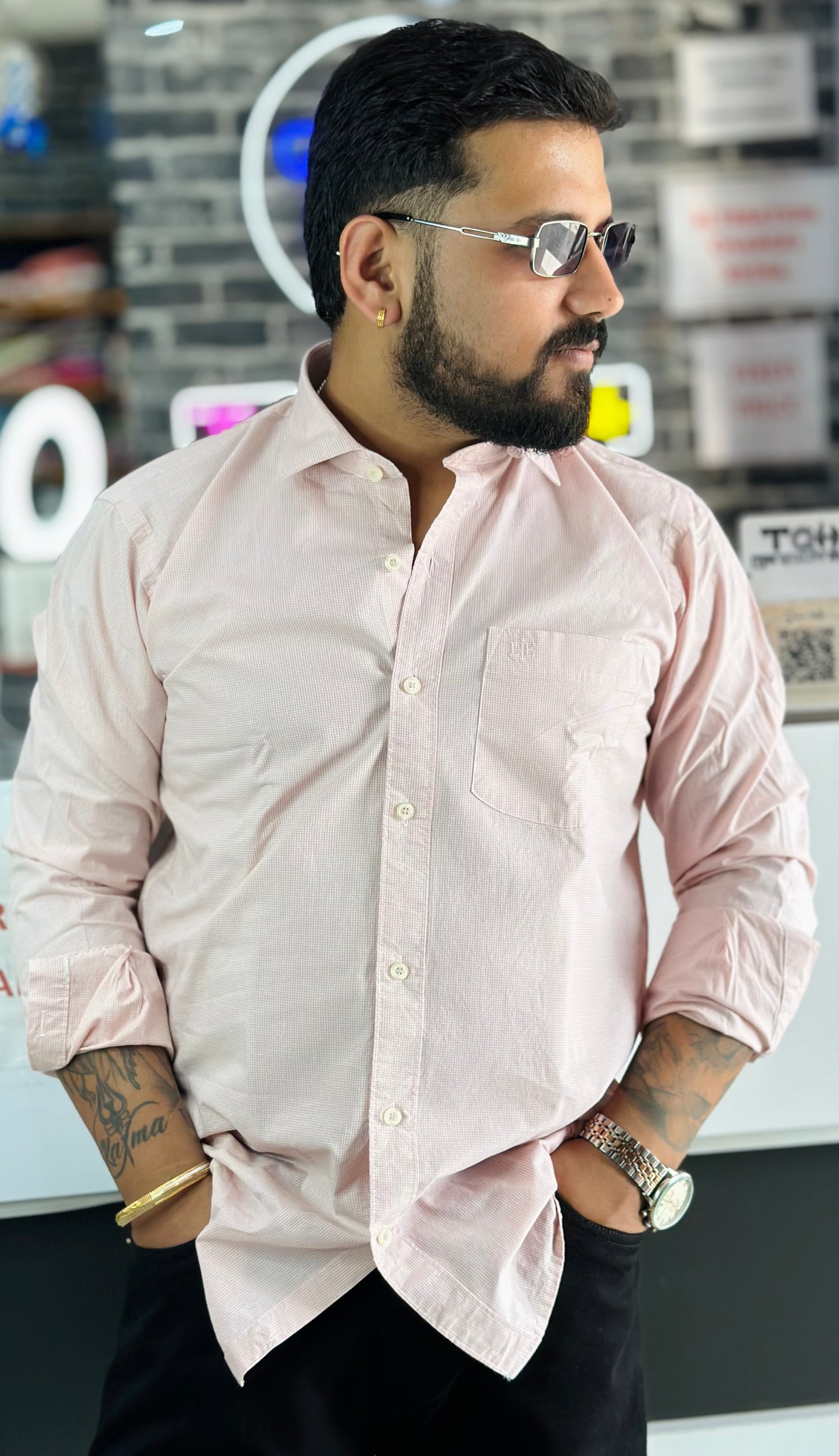 Micro check Shirts