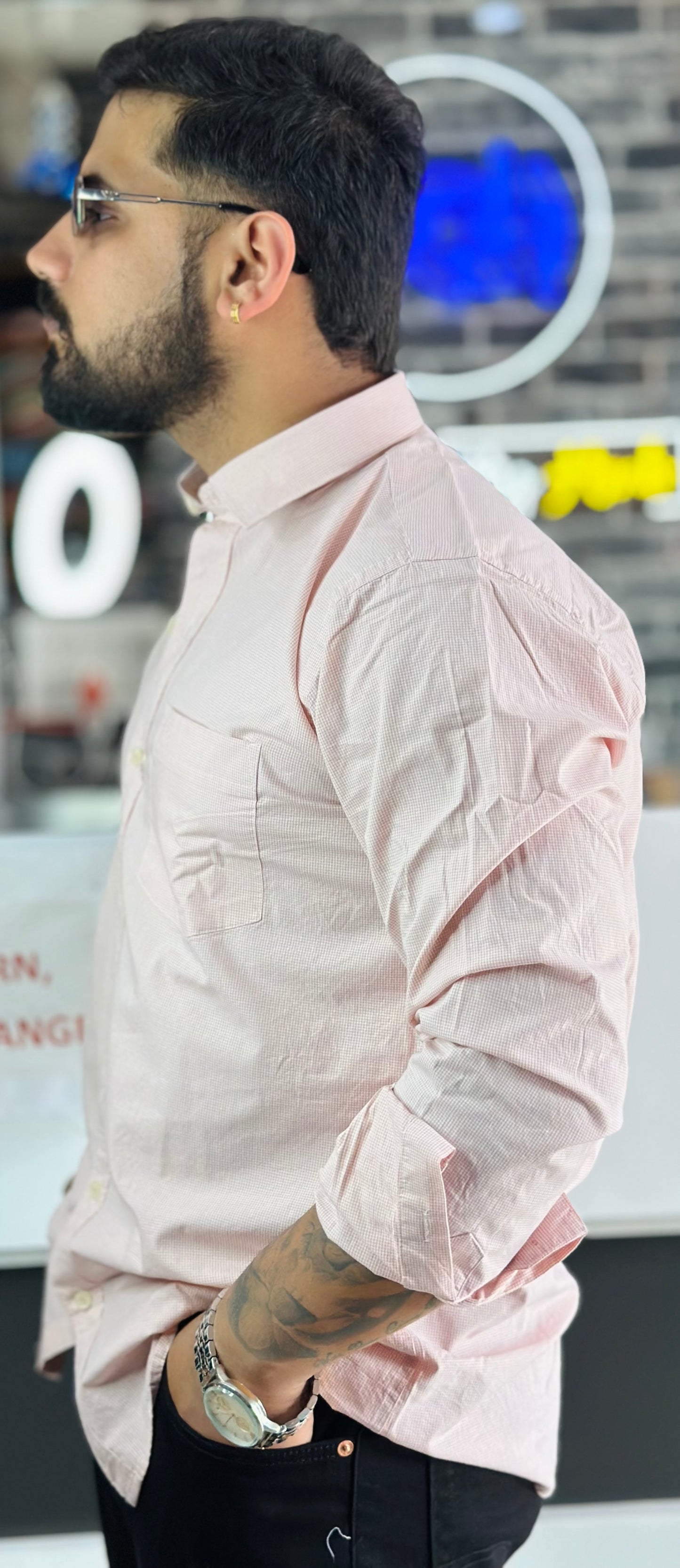 Micro check Shirts
