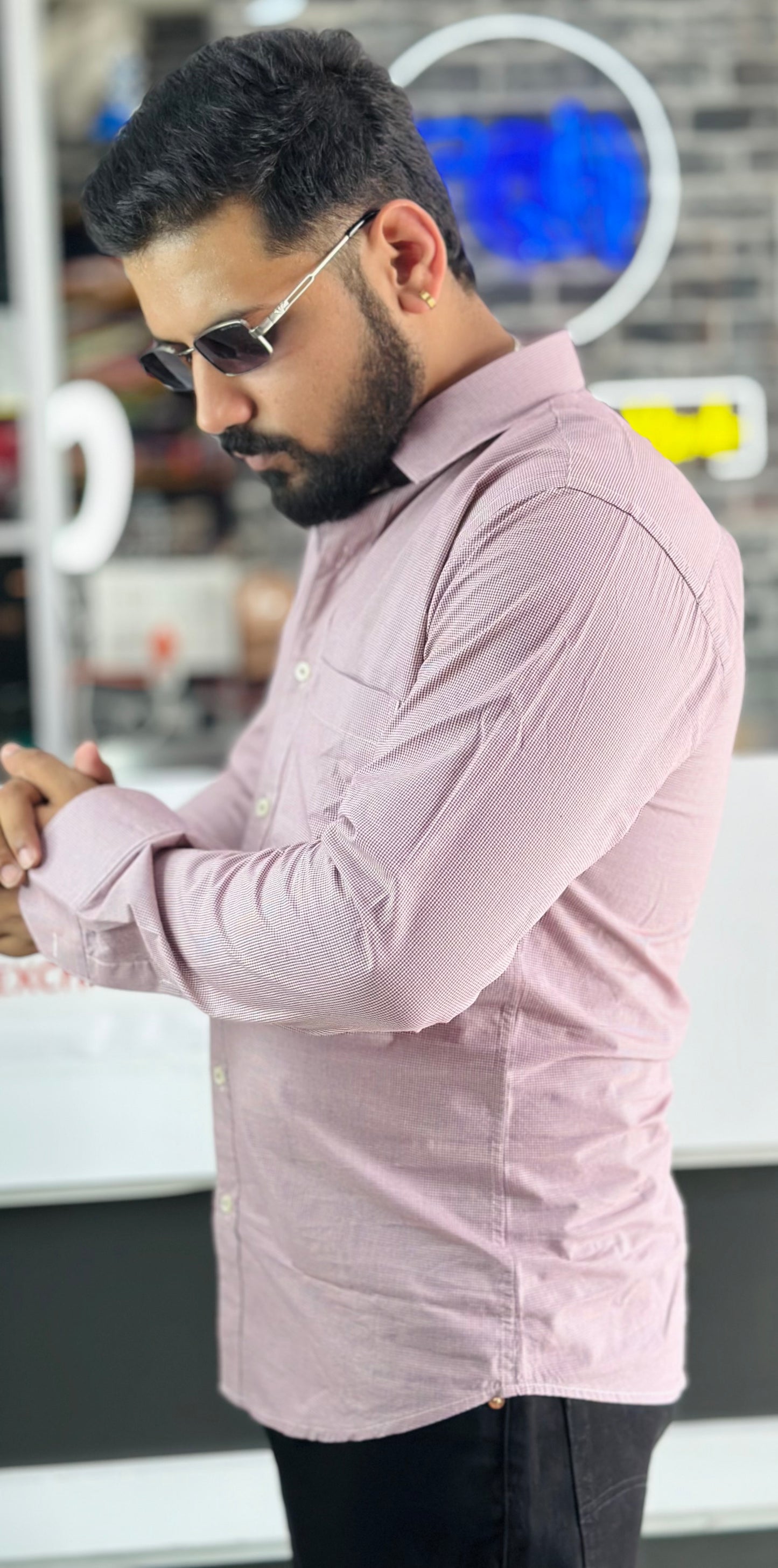 Micro check Shirts