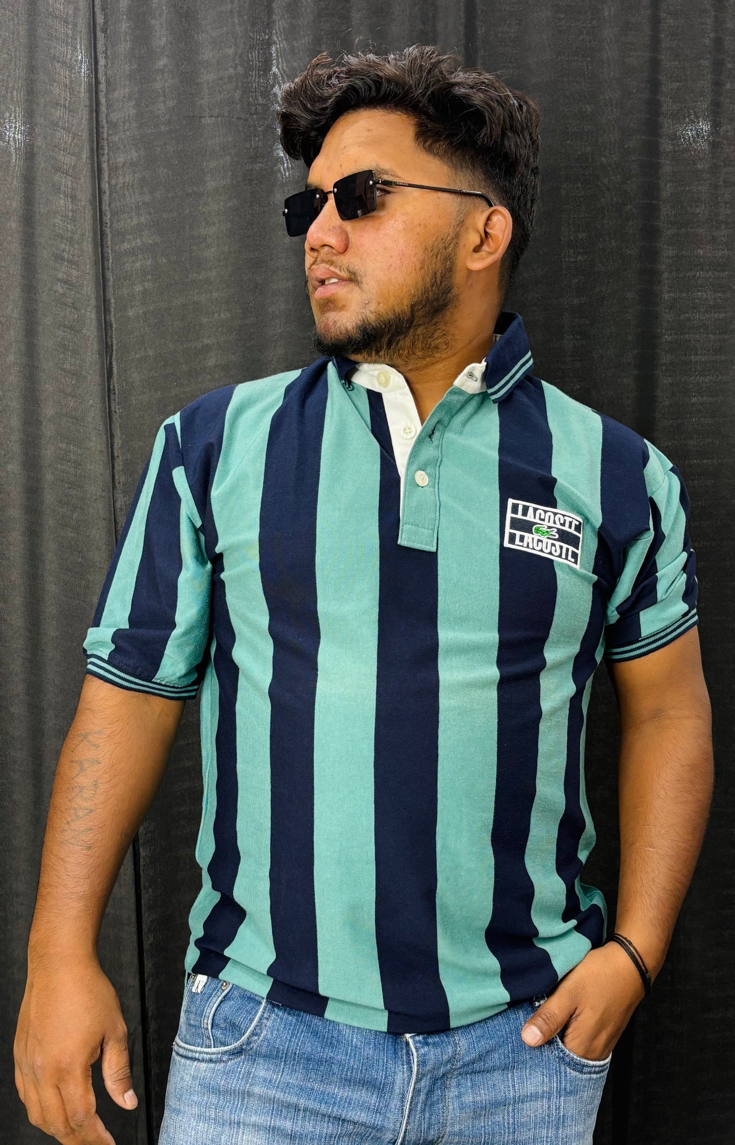 Striped Collar Tee
