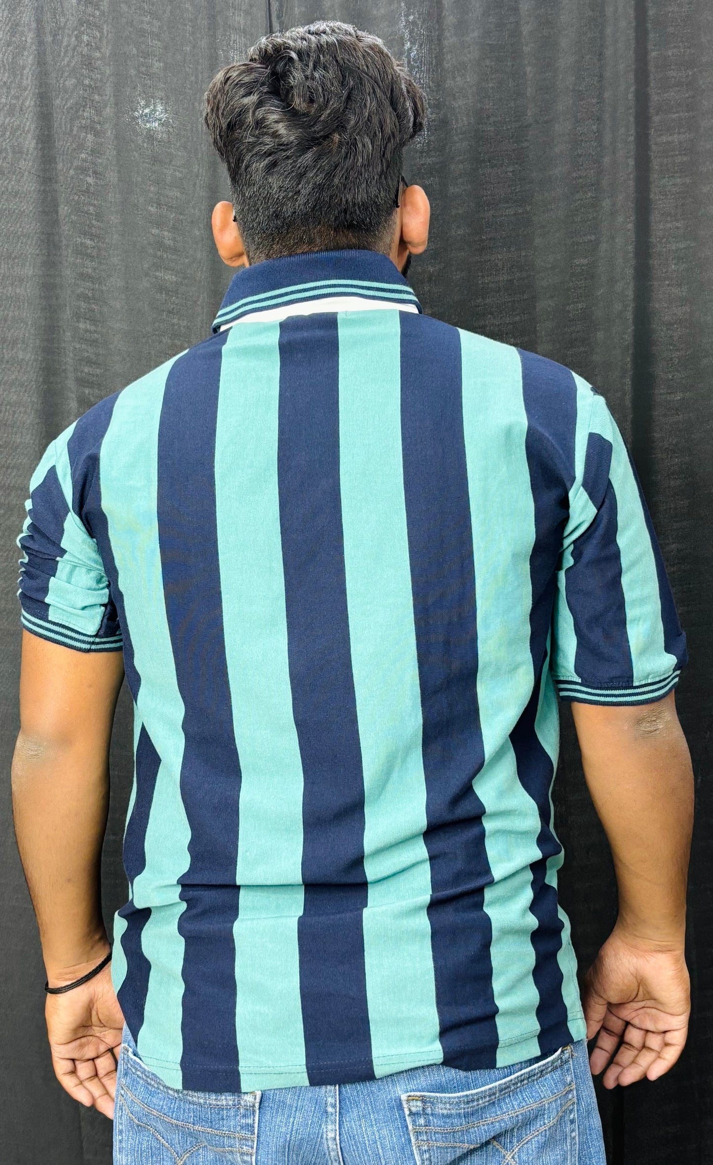 Striped Collar Tee
