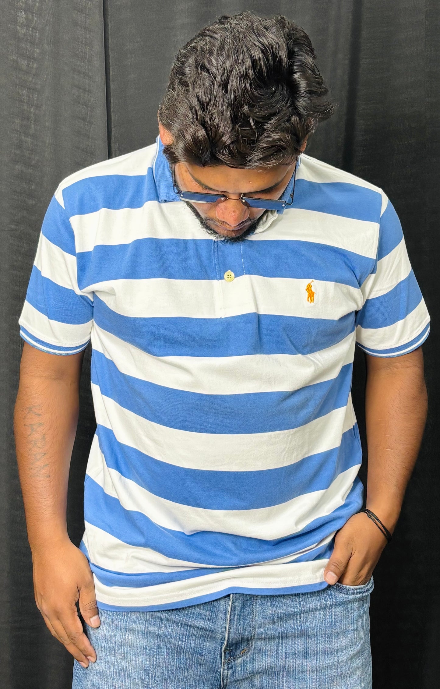 Striped Collar Tee