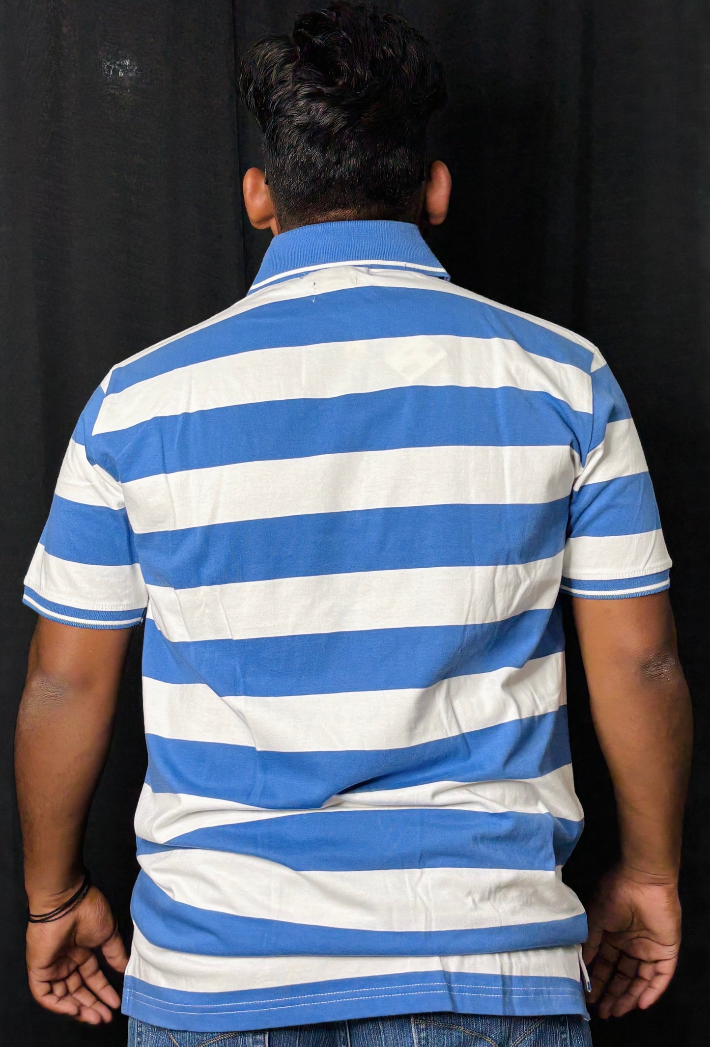 Striped Collar Tee