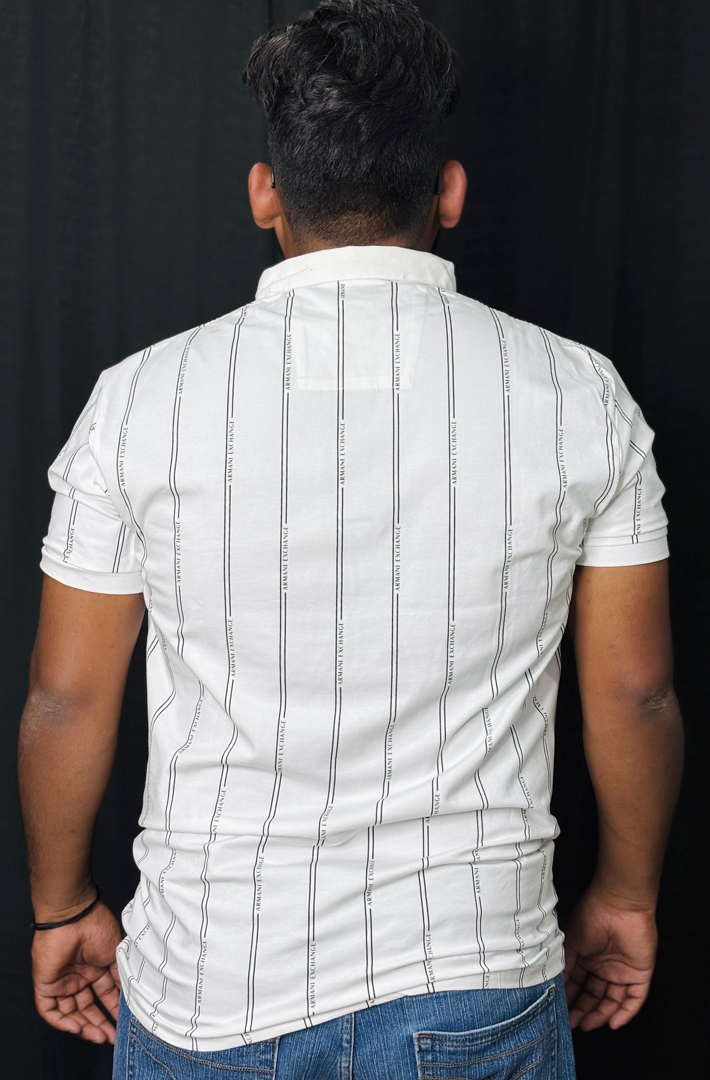 Striped Collar Tee