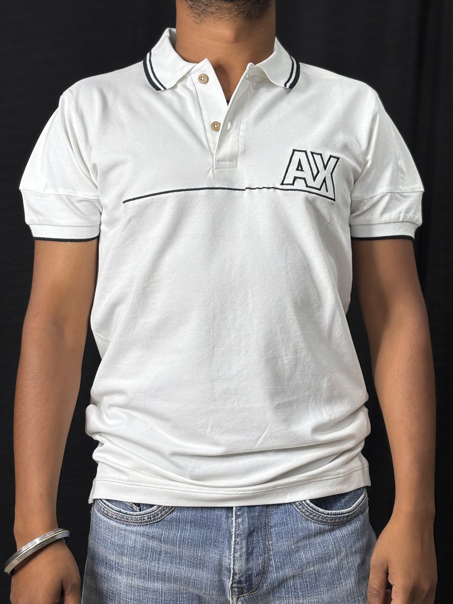 Matty Lycra Collar Tee