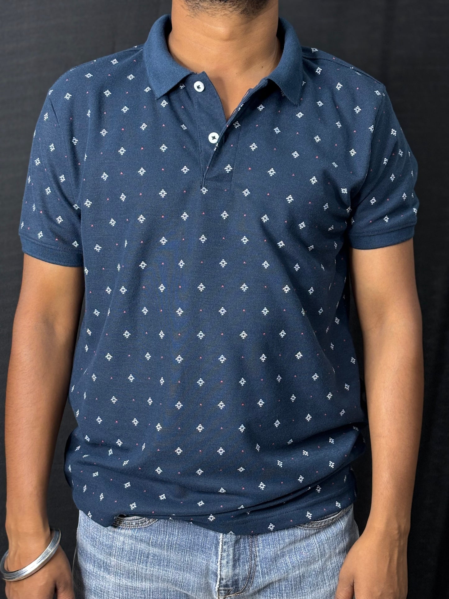 Printed Collar Tee