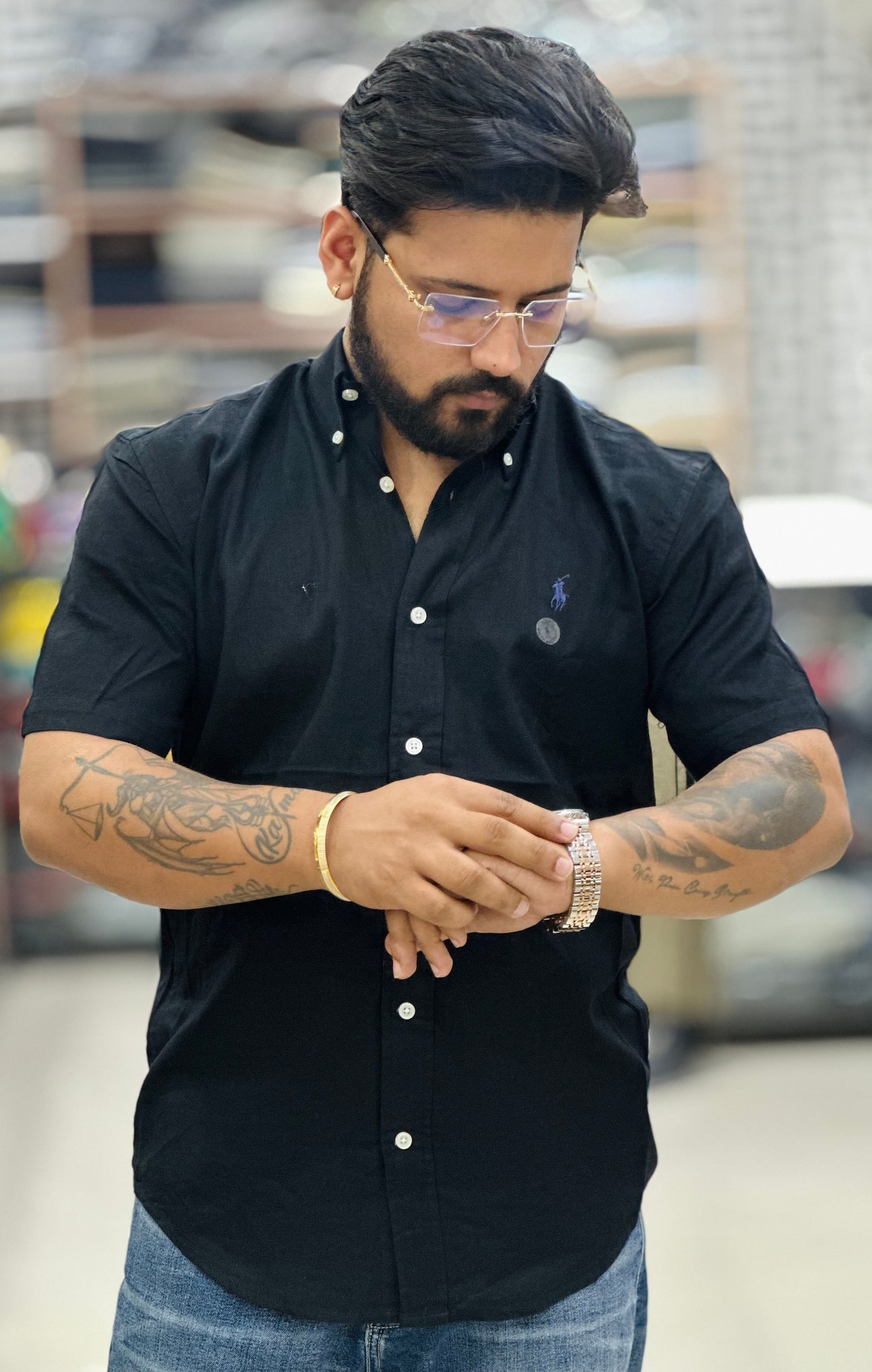 Linen Half Shirt