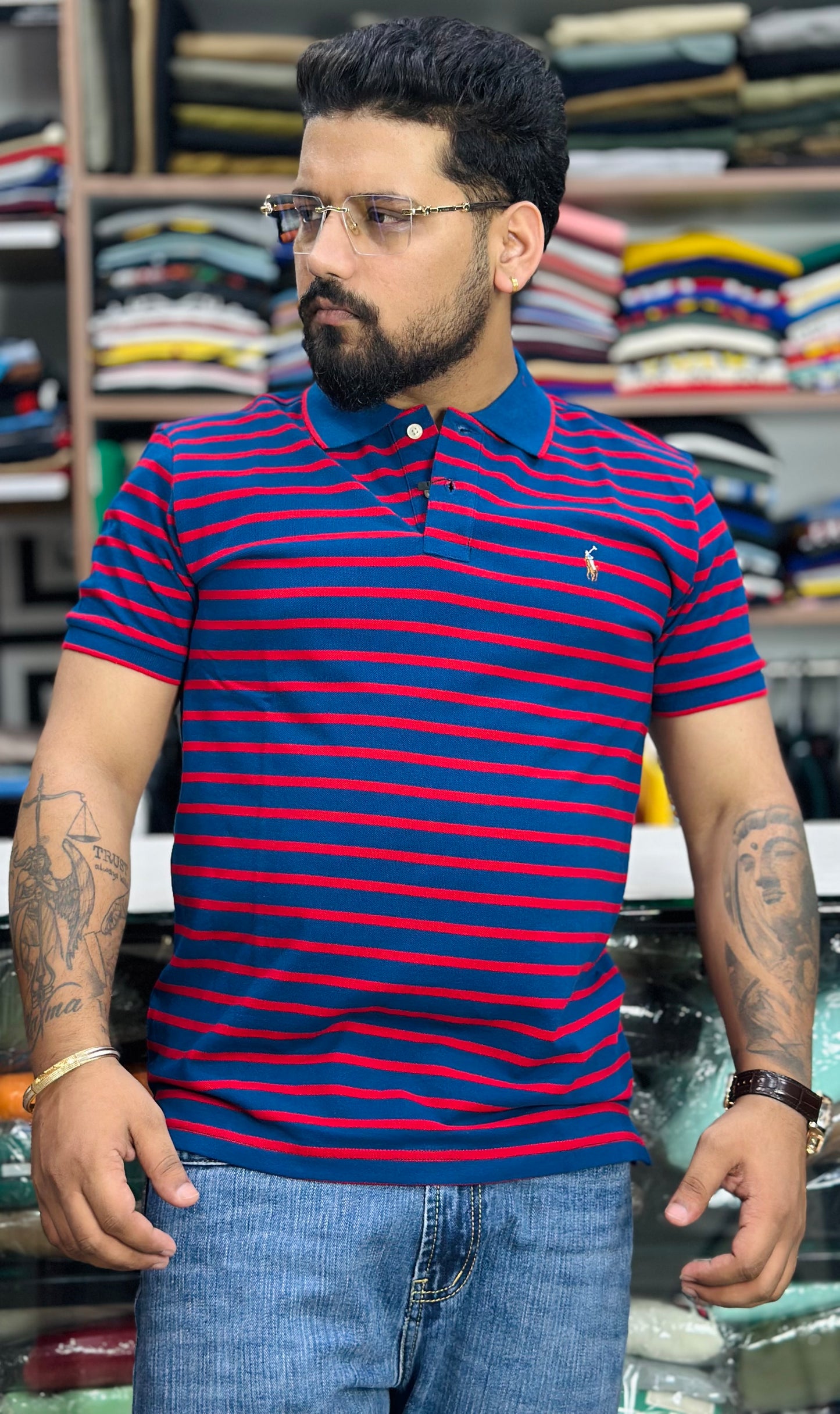 Small Striped Polos
