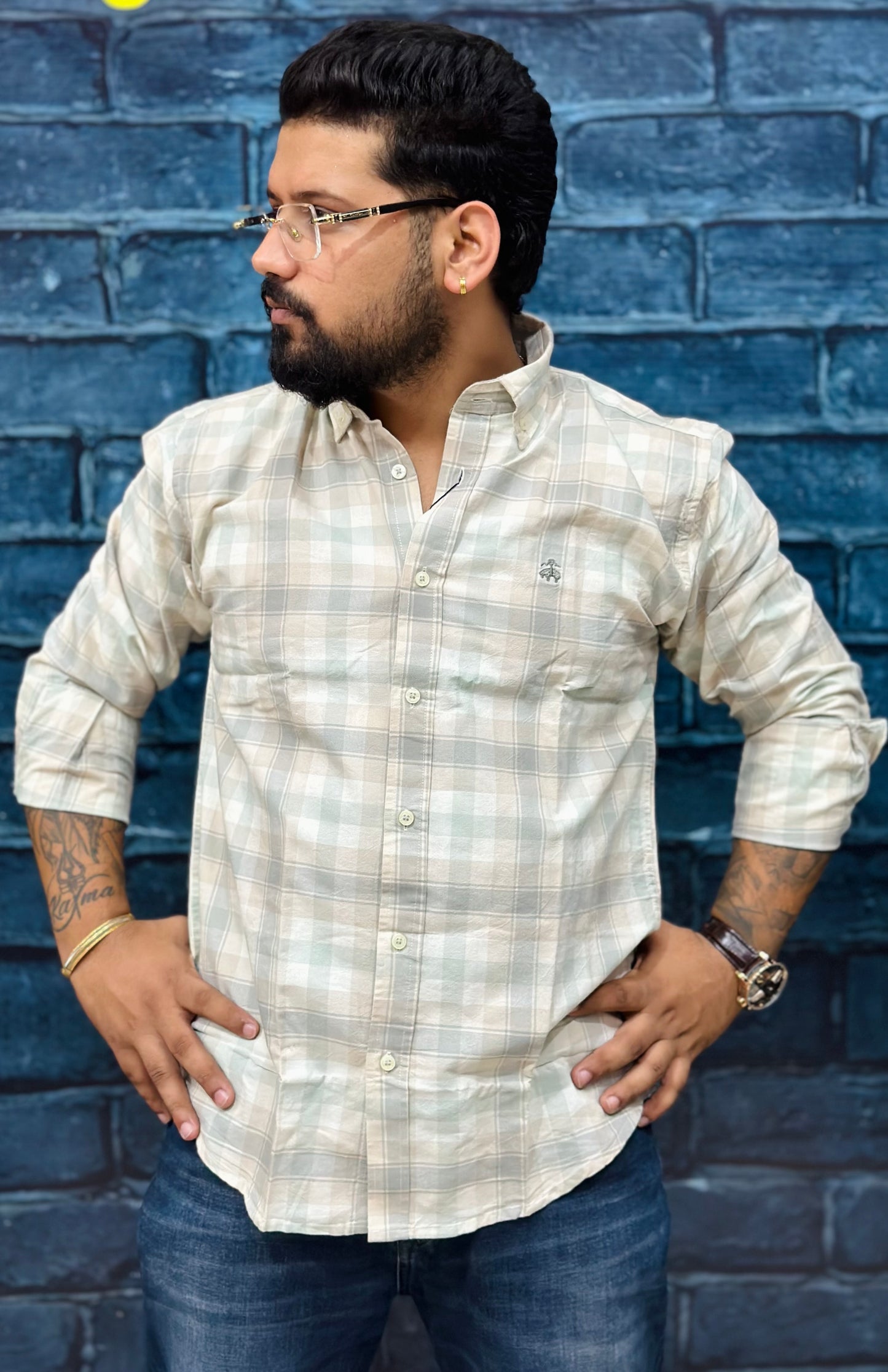 Solid Check Shirts
