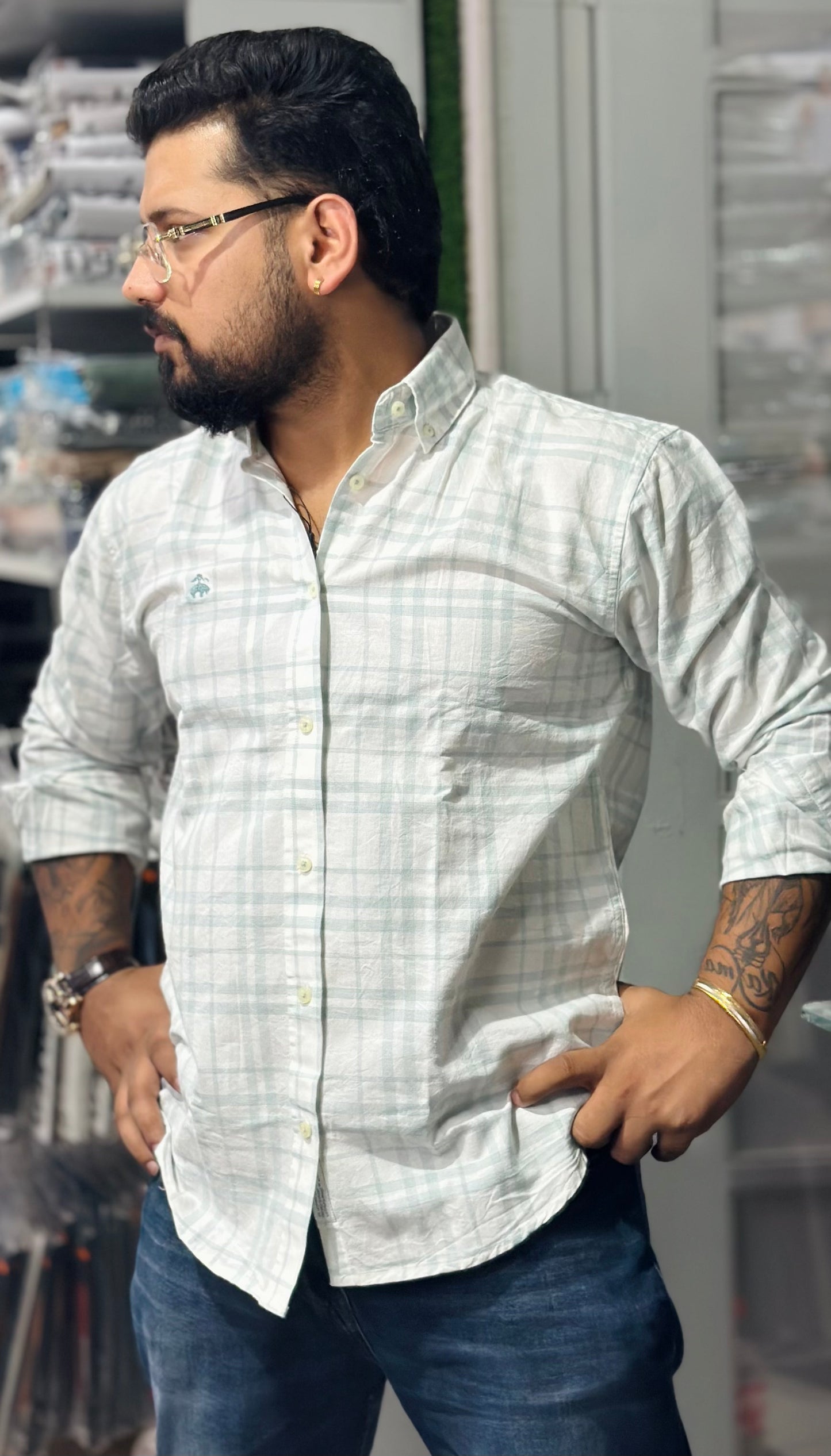 Solid Check Shirts