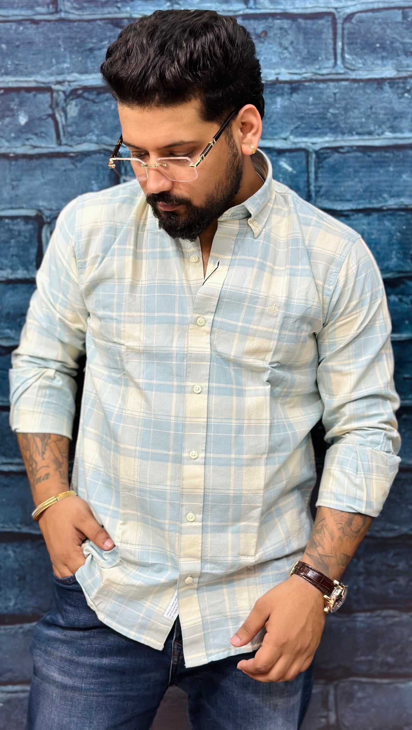 Solid Check Shirts