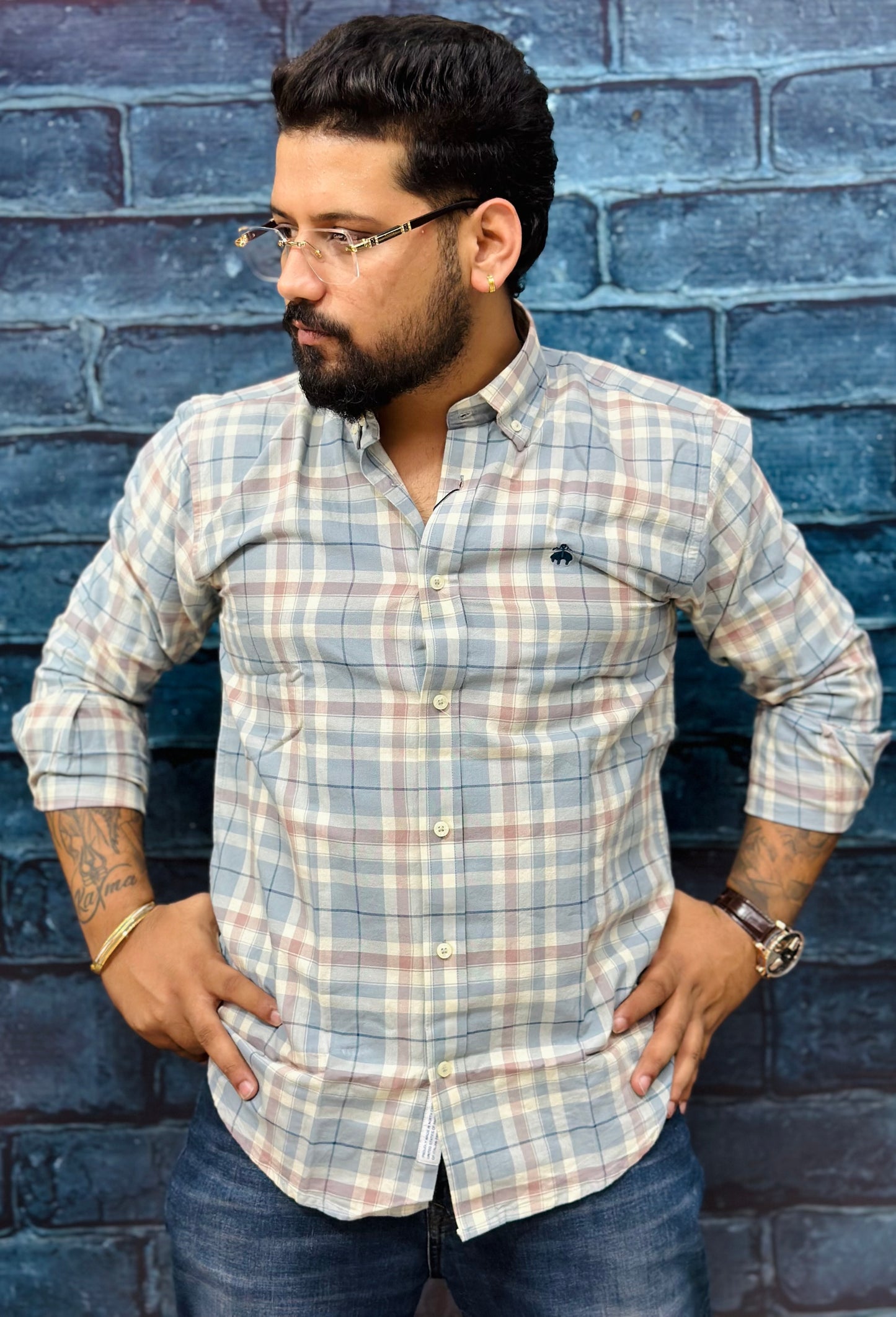 Solid Check Shirts