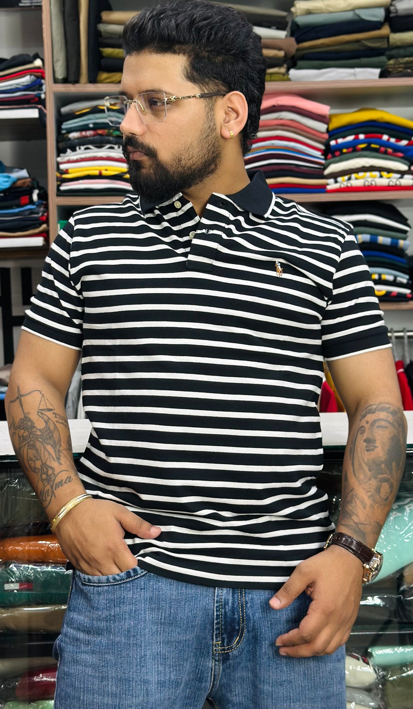 Small Striped Polos