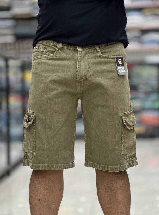 Cargo Denim Shorts