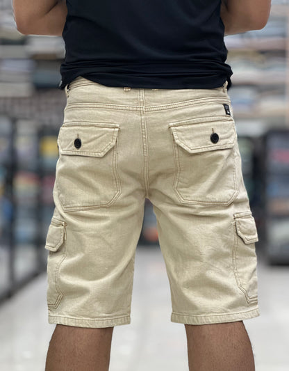 Cargo Denim Shorts