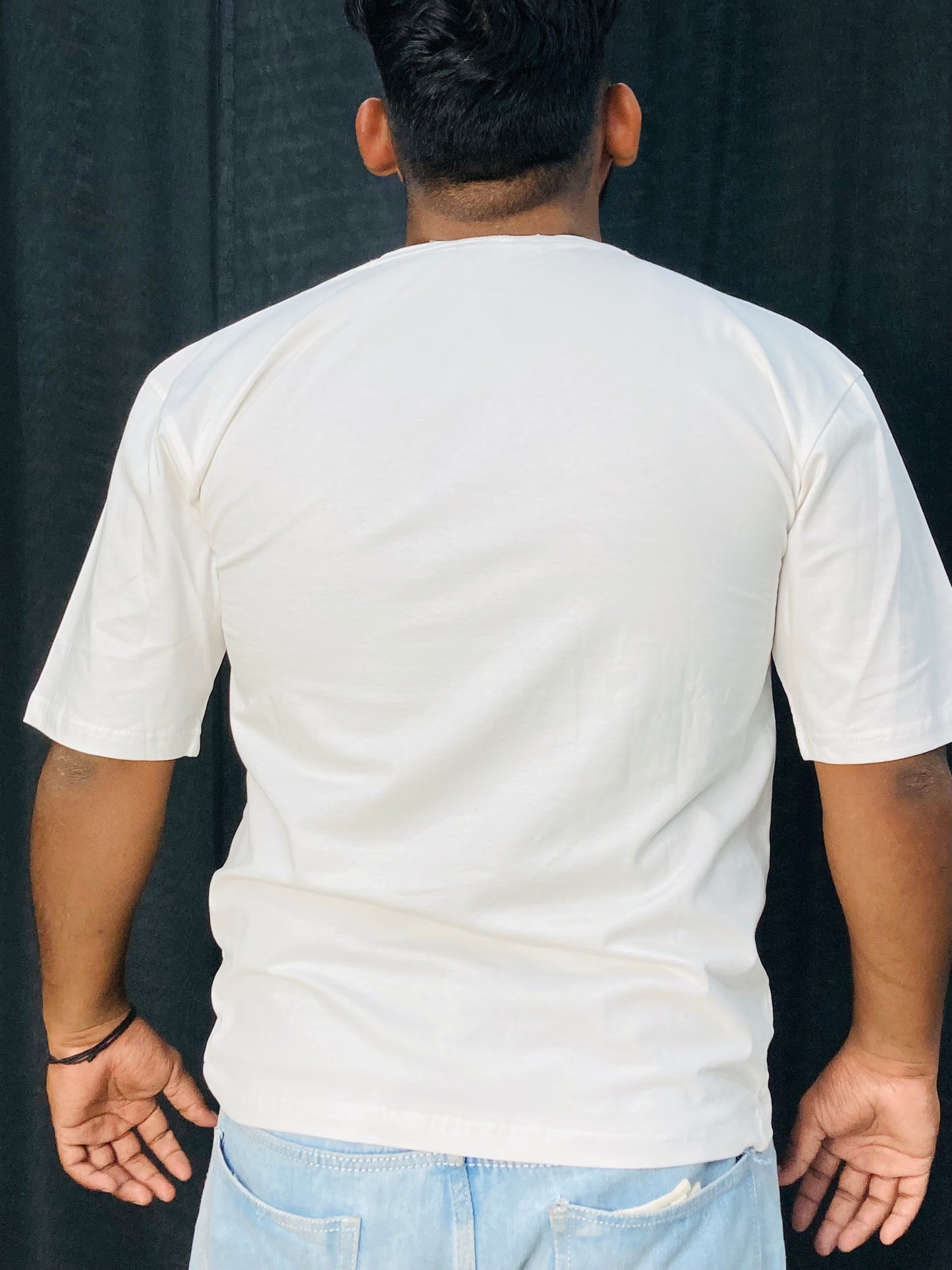WHITE DROP TEE'S
