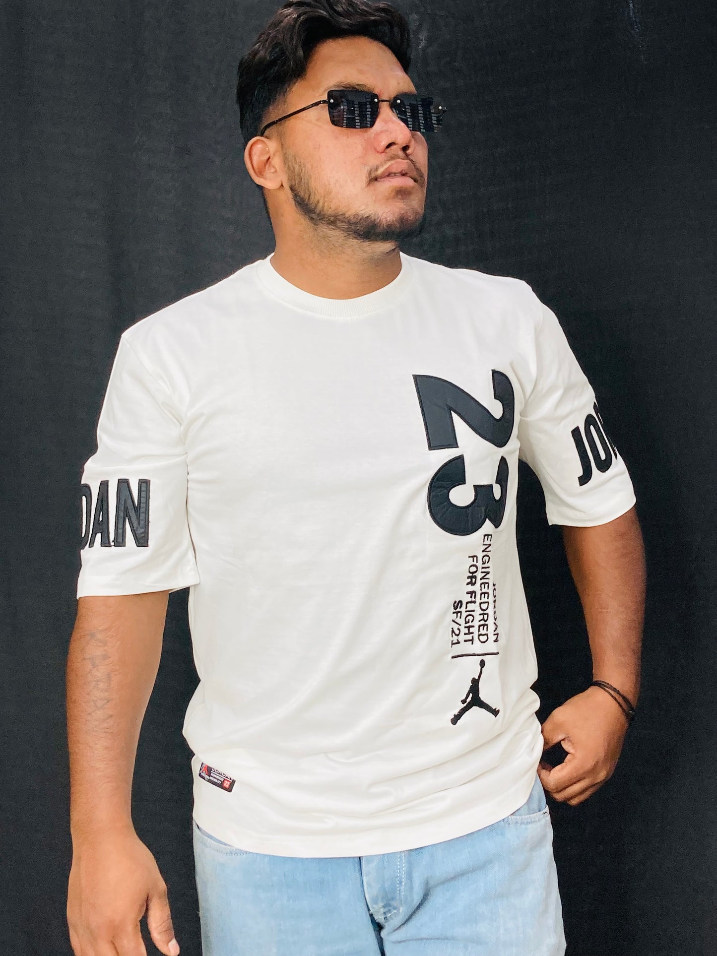 WHITE DROP TEE'S