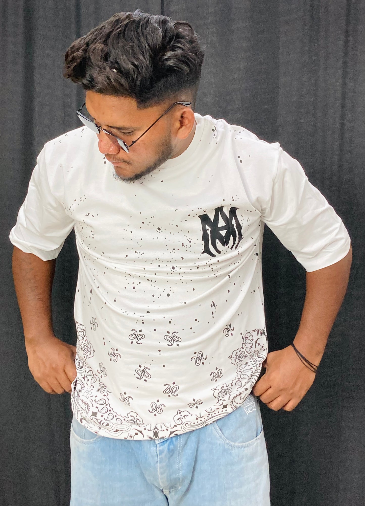 WHITE DROP TEE'S