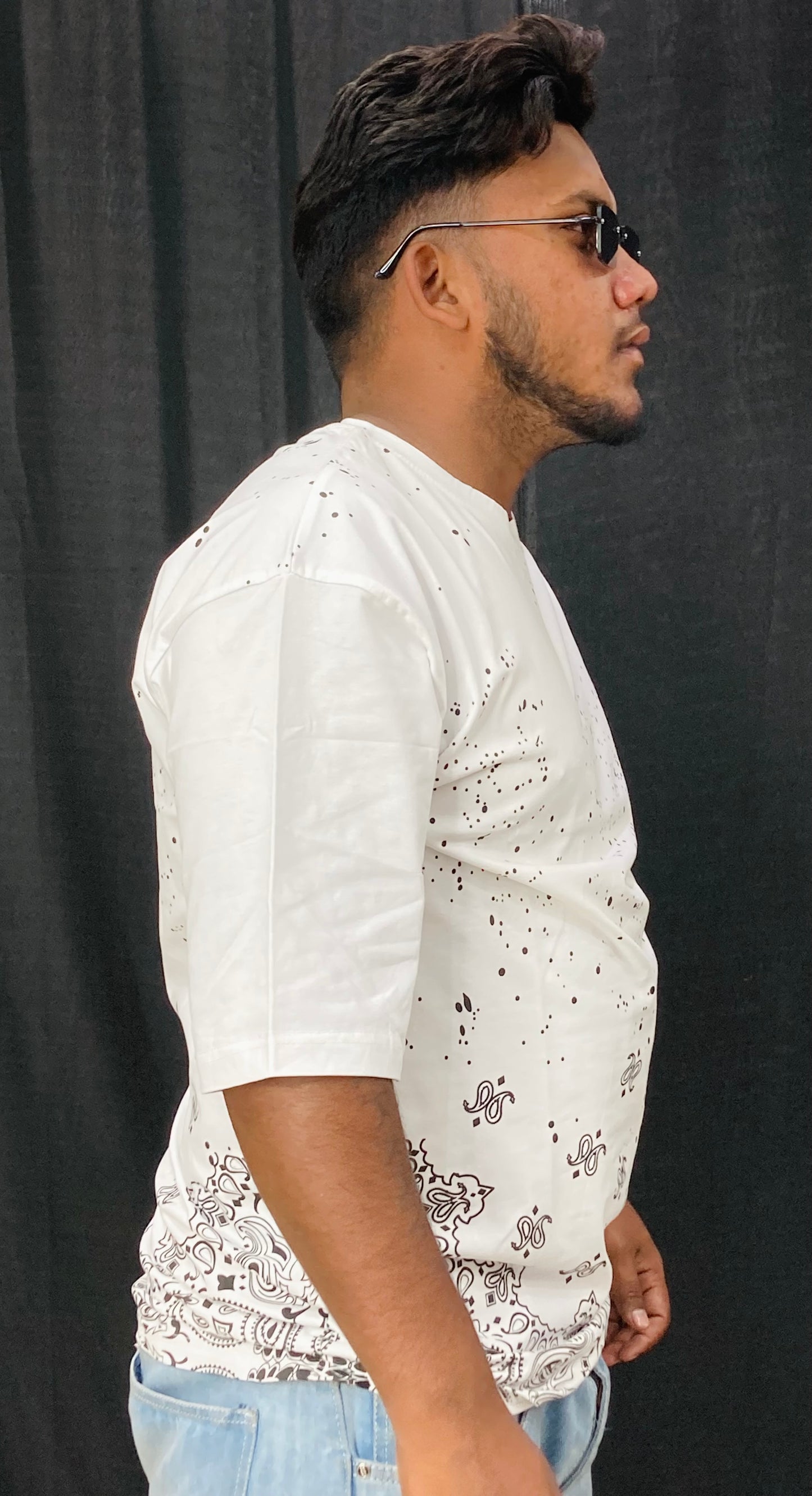 WHITE DROP TEE'S