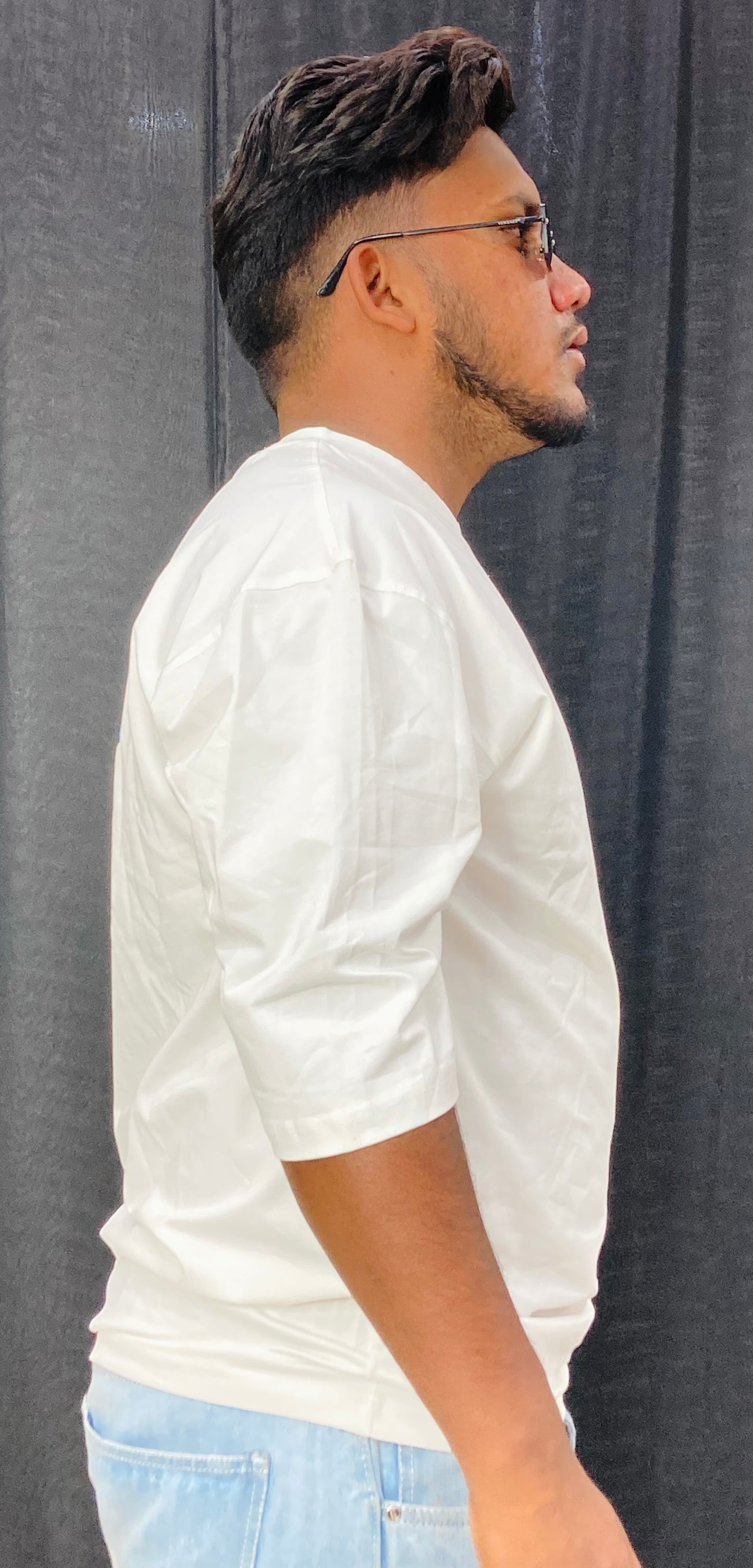 WHITE DROP TEE'S
