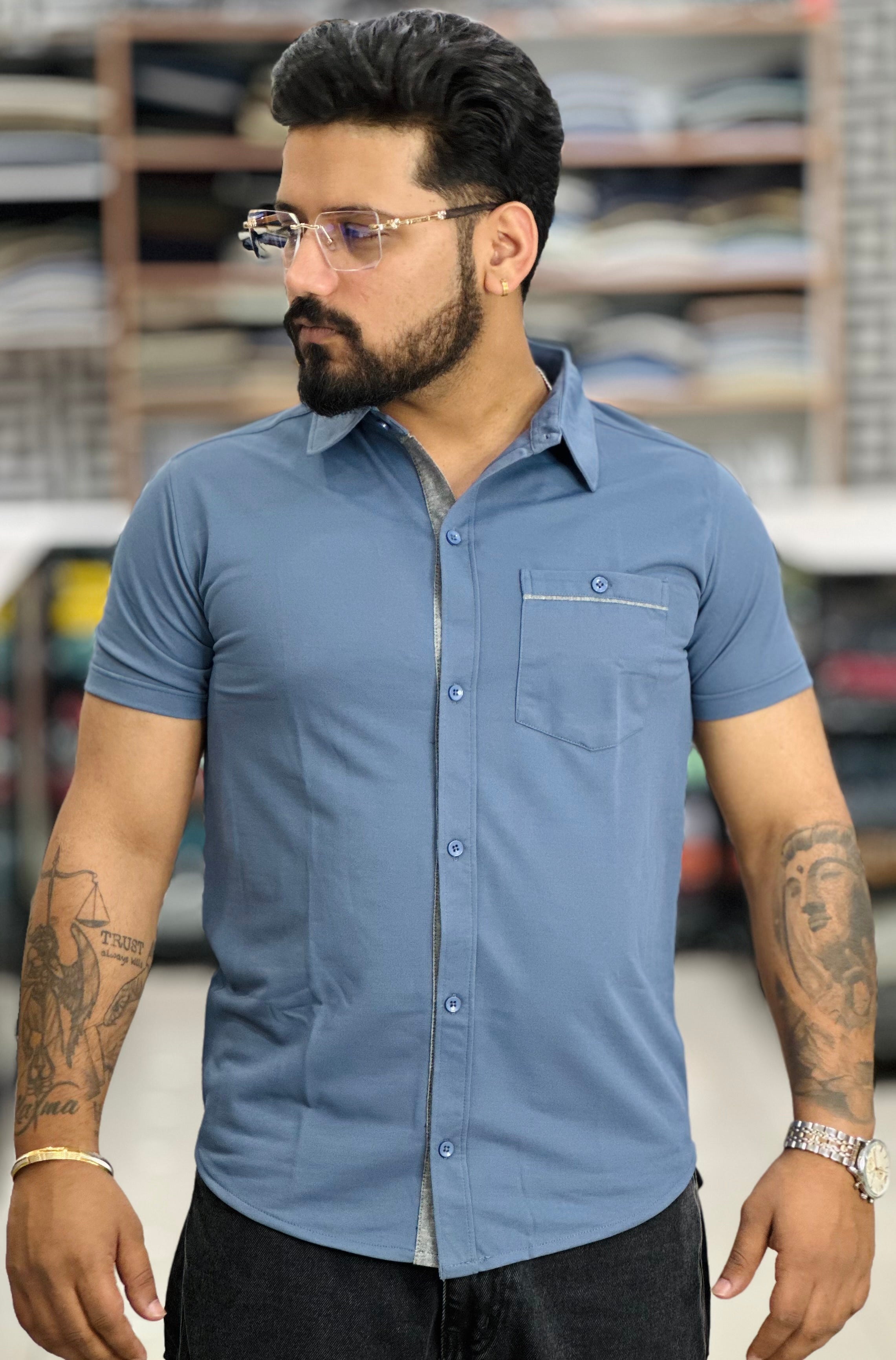 M / Denim Blue