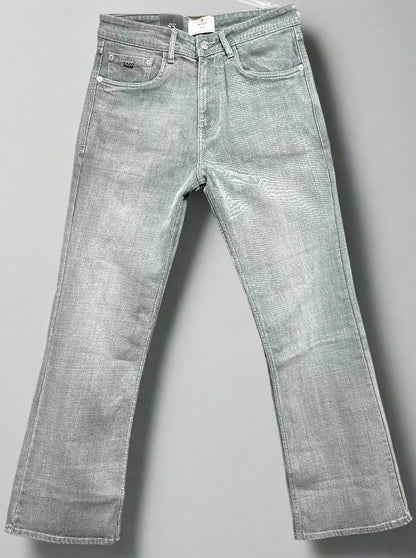 Grey Bell Bottom Denim