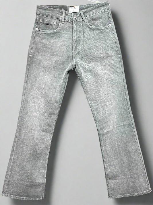 Grey Bell Bottom Denim