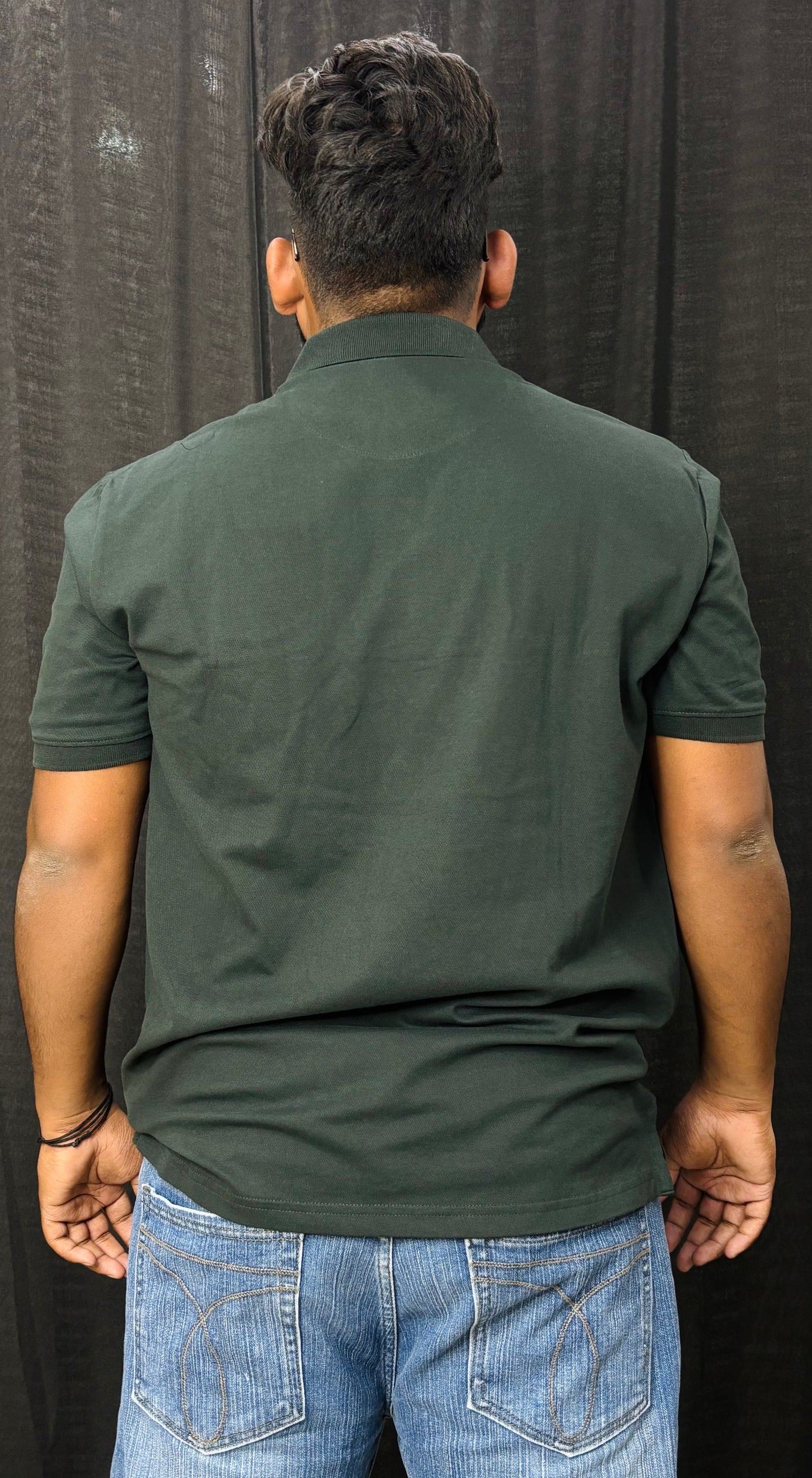 Embroidered Collar Tee