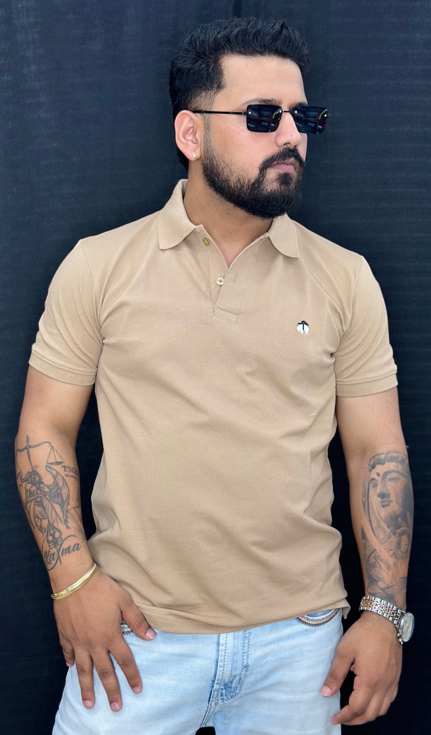 Supima Stretch Solid Slim Fit Polo