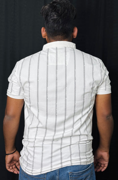 Striped Collar Tee