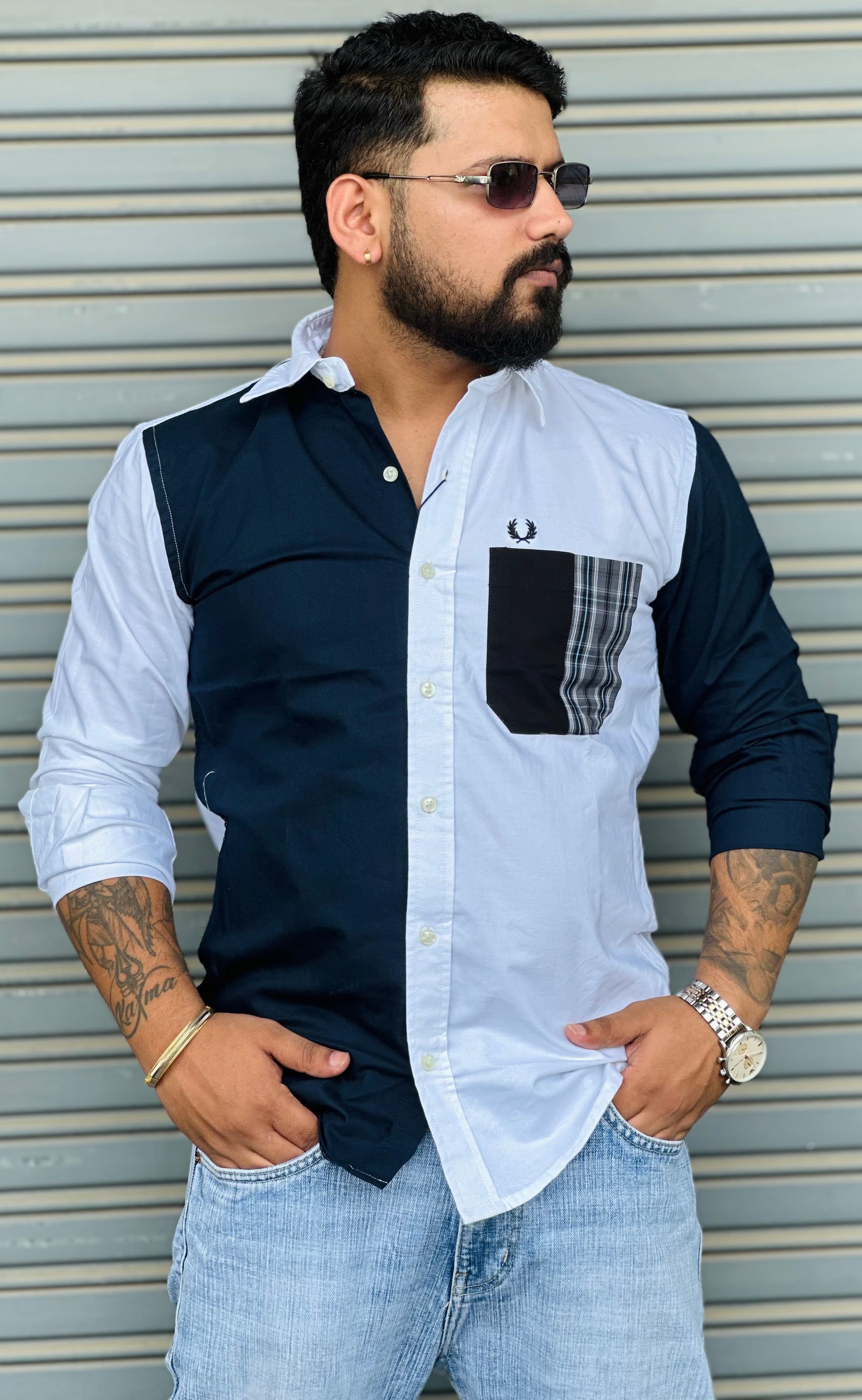 White-Navy / M