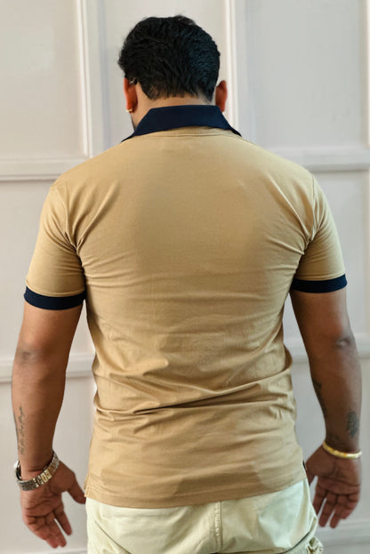 Super Combed Cotton Rich Solid Half Sleeve Polo