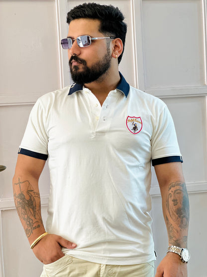 Super Combed Cotton Rich Solid Half Sleeve Polo