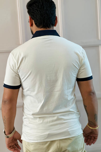 Super Combed Cotton Rich Solid Half Sleeve Polo