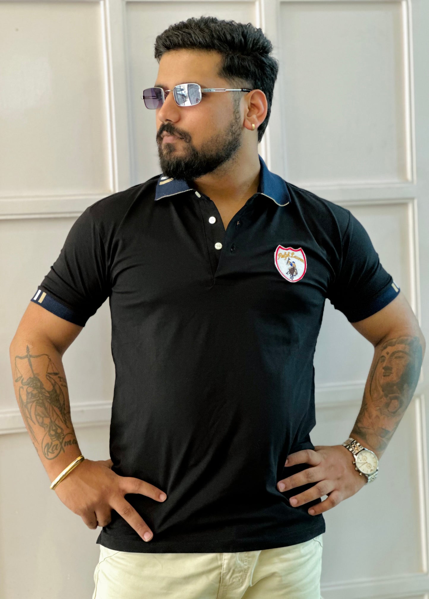 Super Combed Cotton Rich Solid Half Sleeve Polo